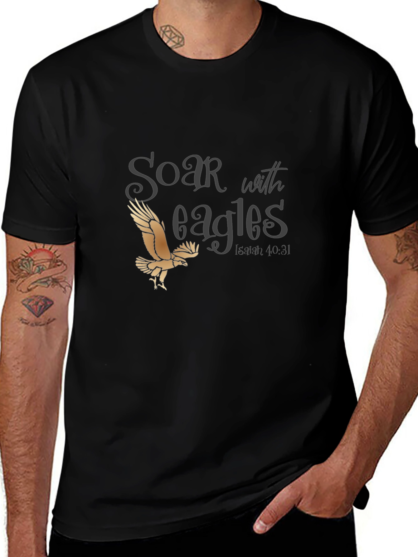 Soar With Eagles Graphic T-Shirt - Isaiah 40:31