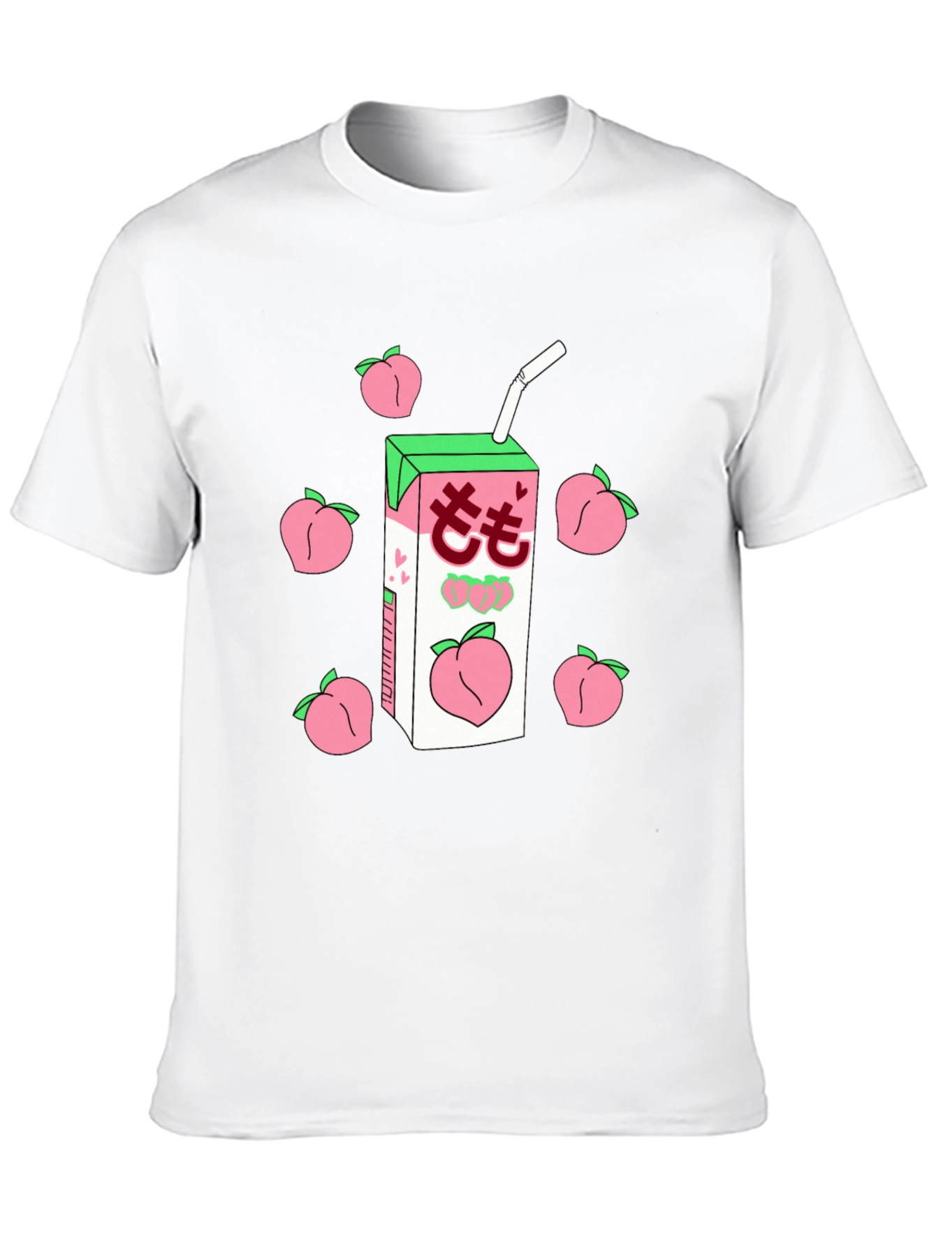Peach Juice Graphic Tee - Quirky & Fun