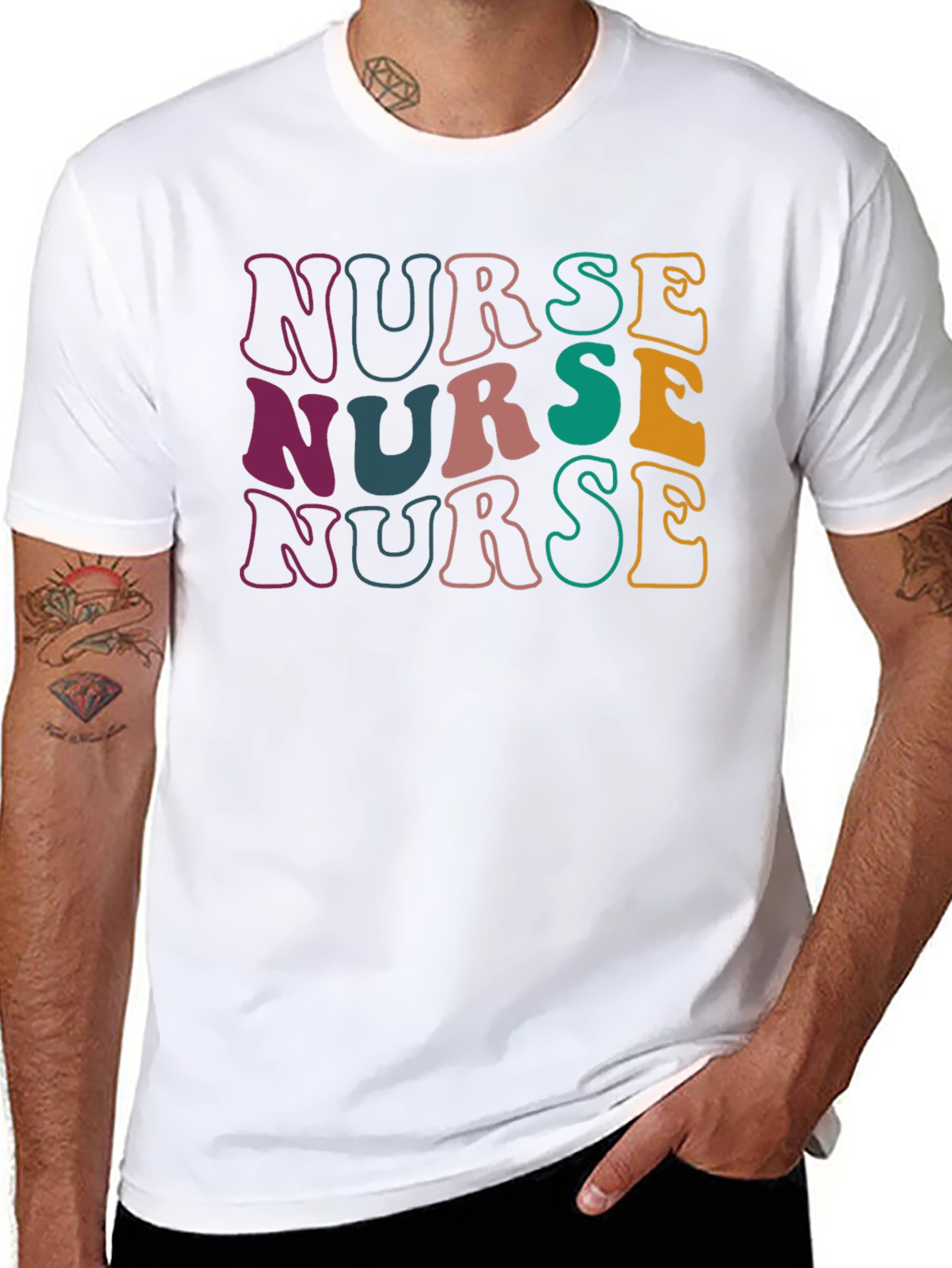 Retro Nurse T-Shirt - Stylish & Comfortable