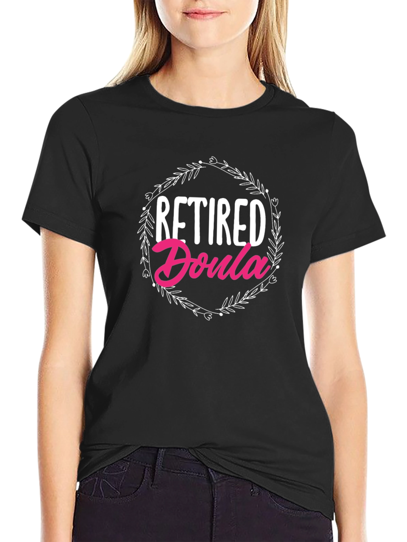 Retired Doula Graphic T-Shirt for Women
