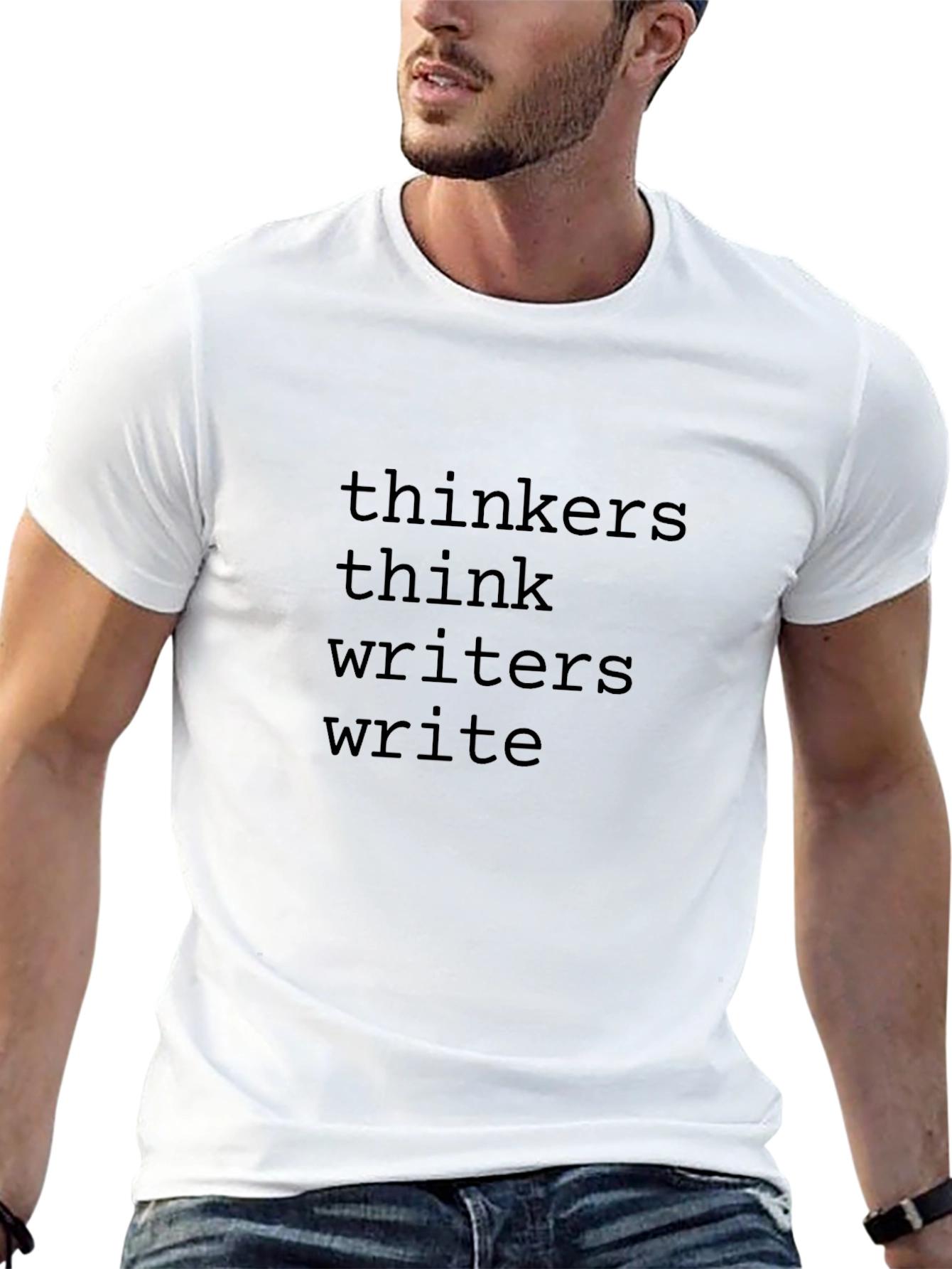 Thinkers Think Writers Write Graphic Tee