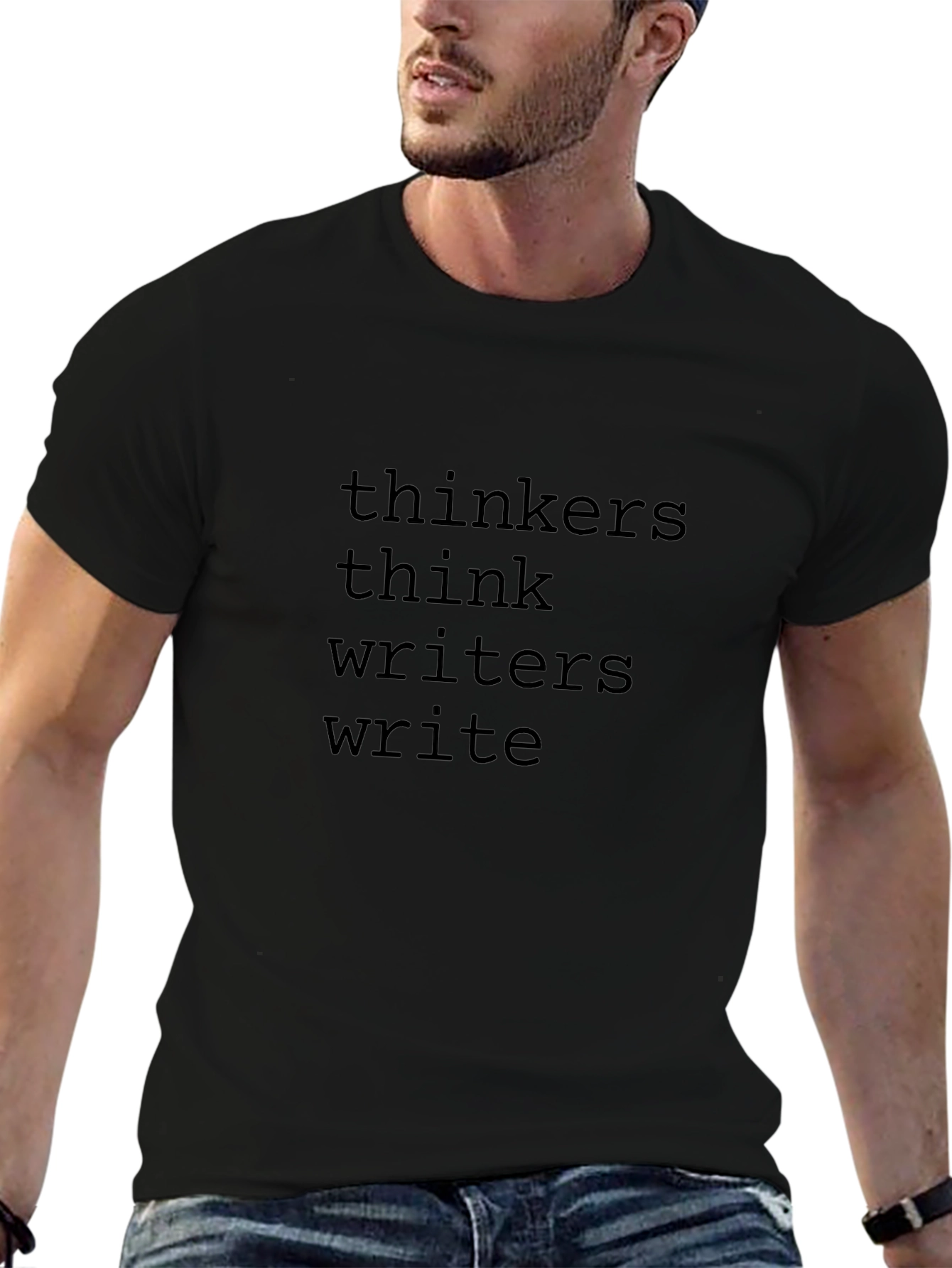 Thinkers Think Writers Write Graphic Tee
