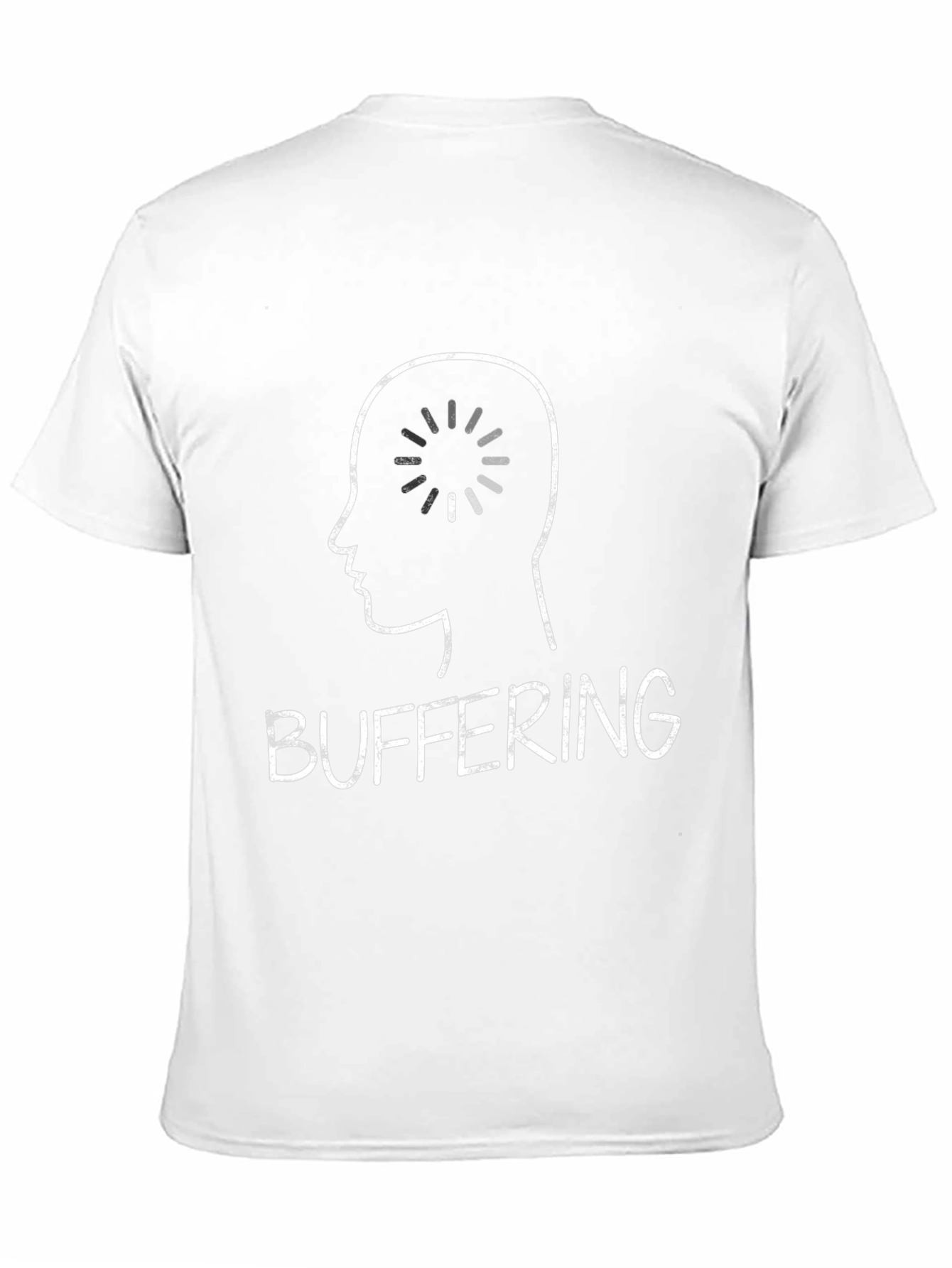 Buffering Brain Graphic Tee - Humorous Nerdy T-Shirt