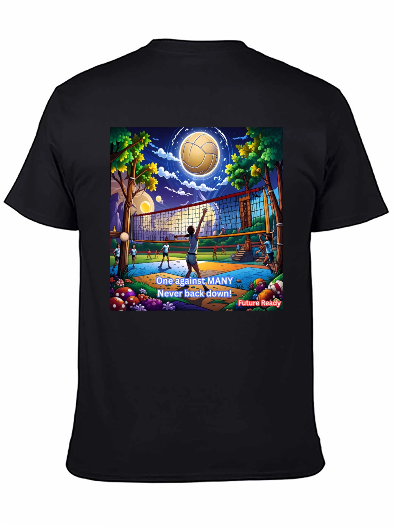 Volleyball Team Graphic T-Shirt