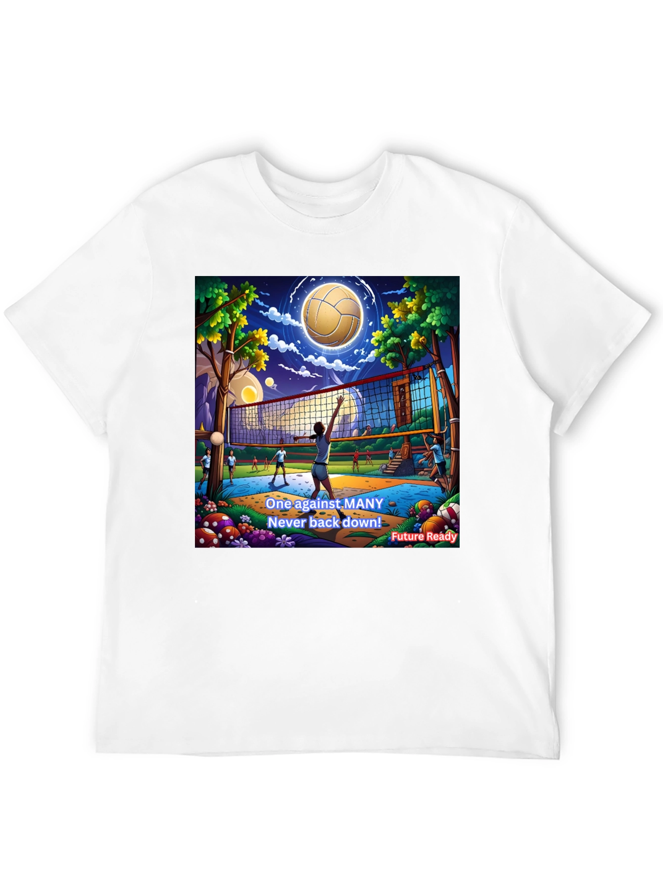 Volleyball Team Graphic T-Shirt