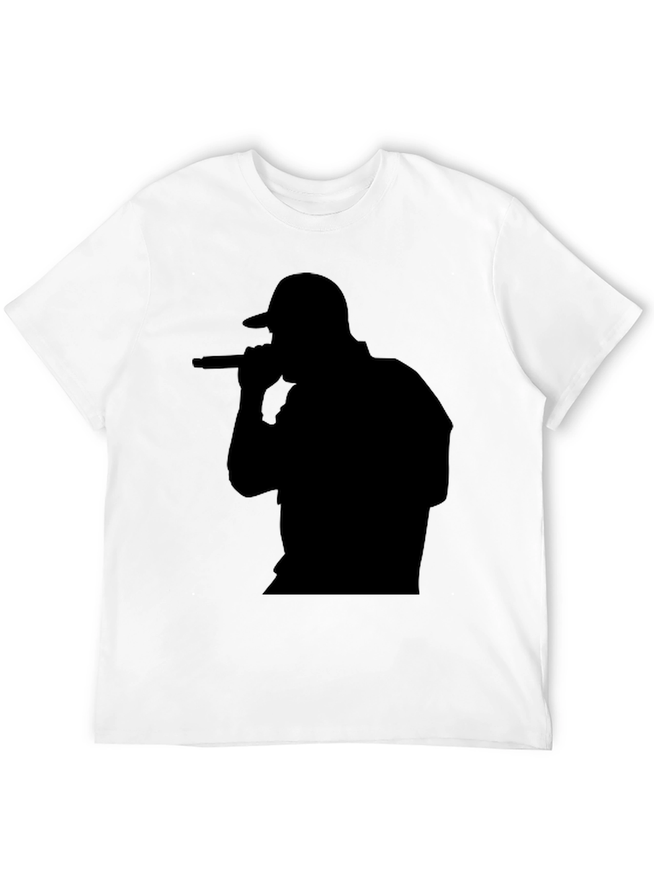 Rapper Silhouette Black T-Shirt
