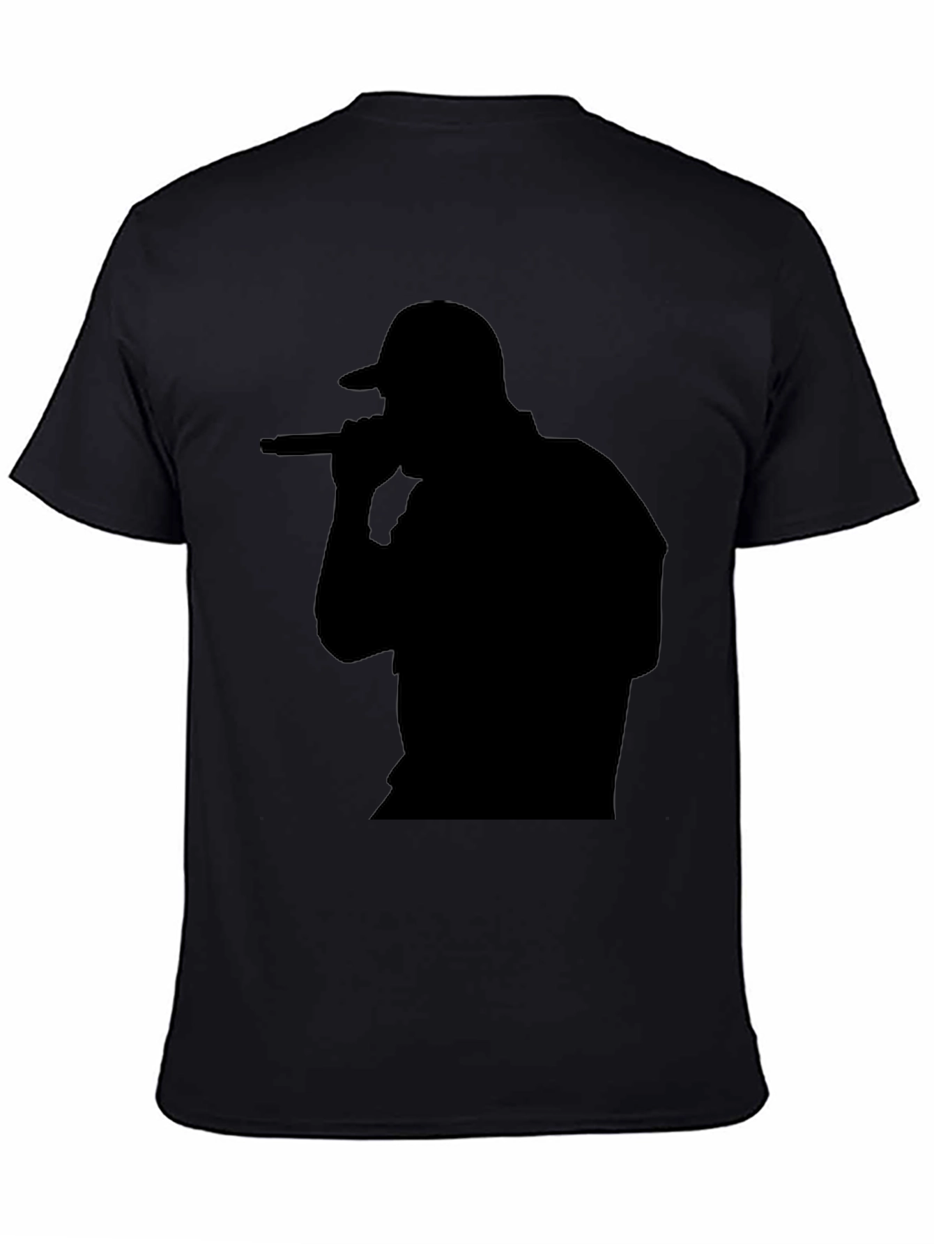Rapper Silhouette Black T-Shirt