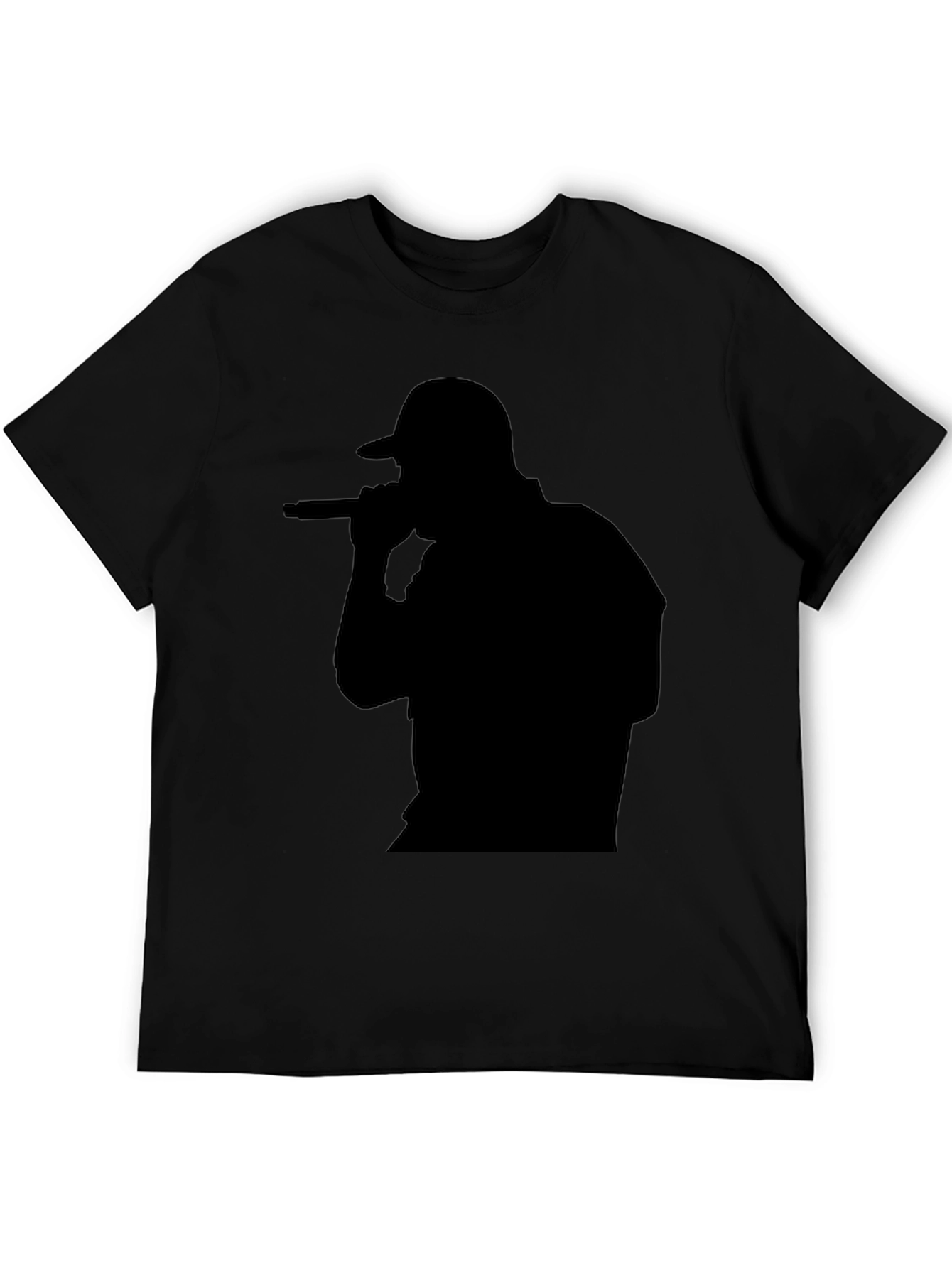 Rapper Silhouette Black T-Shirt