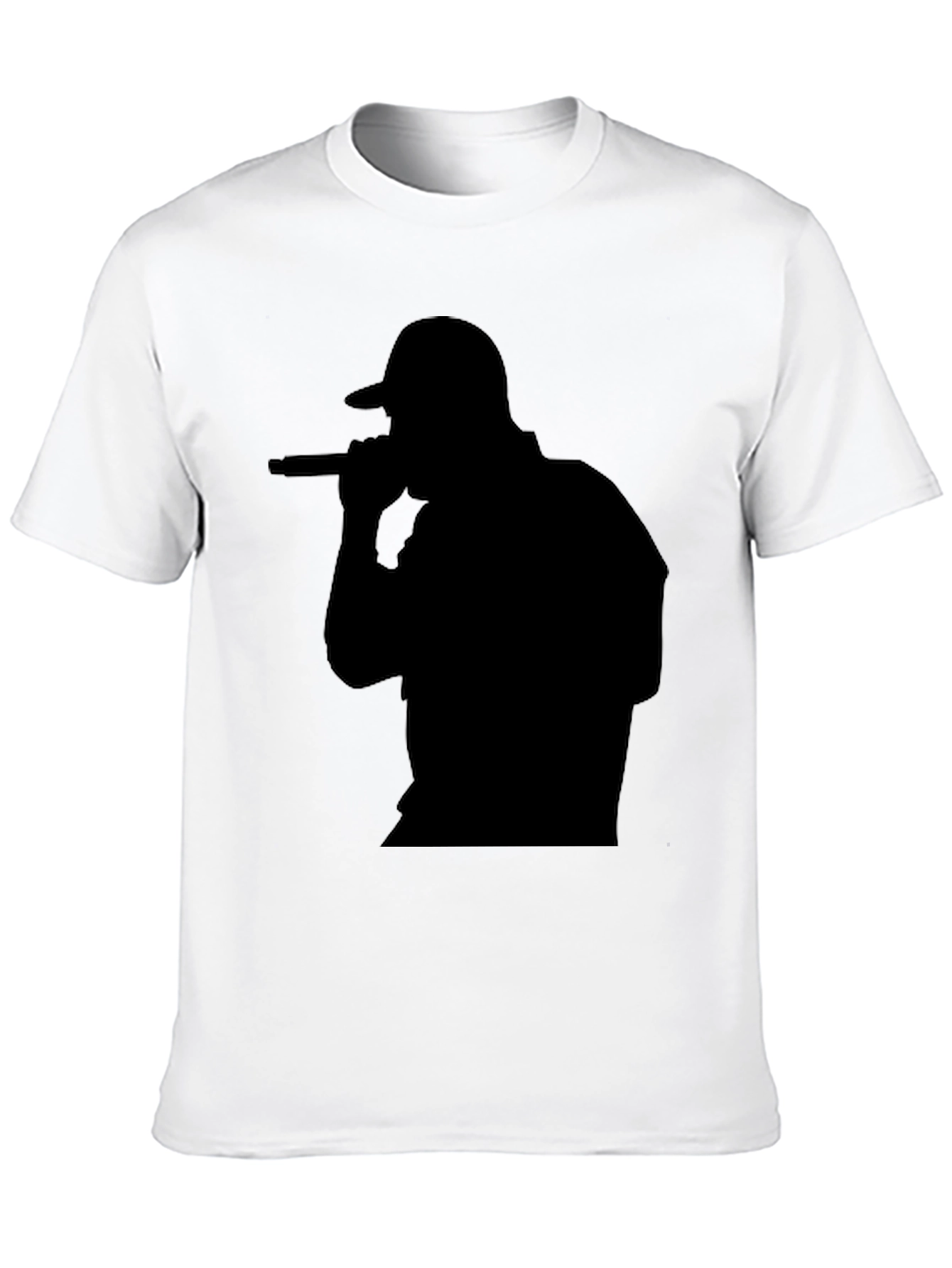 Rapper Silhouette Black T-Shirt
