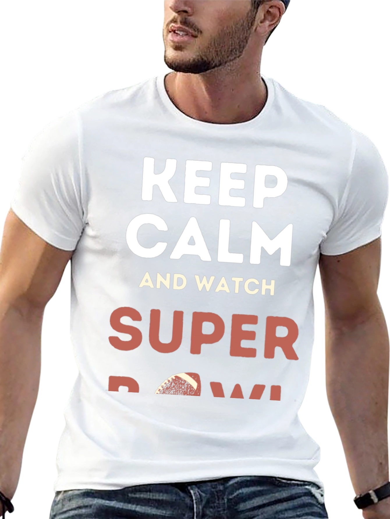 Keep Calm and Watch Super Bowl T-Shirt