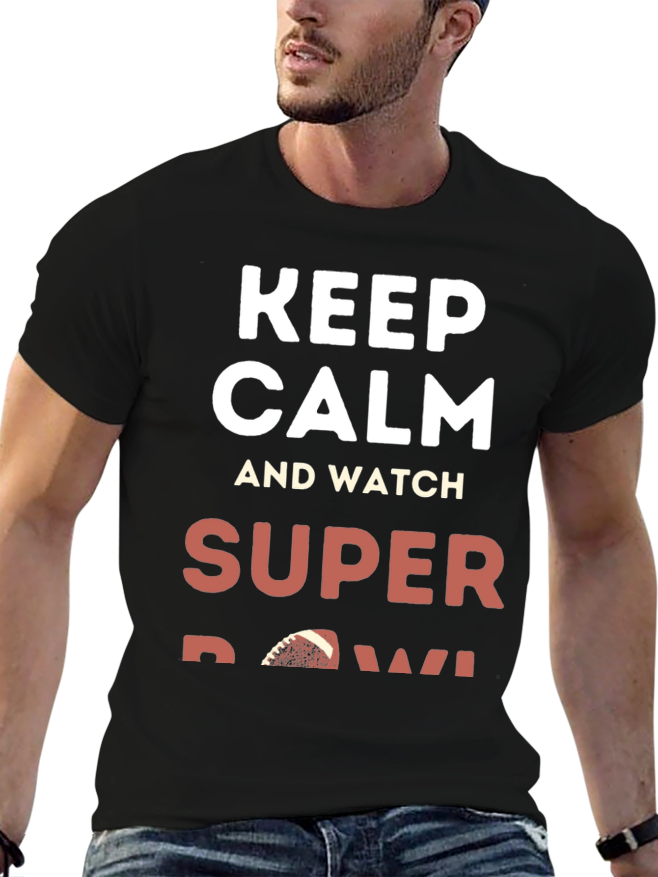 Keep Calm and Watch Super Bowl T-Shirt