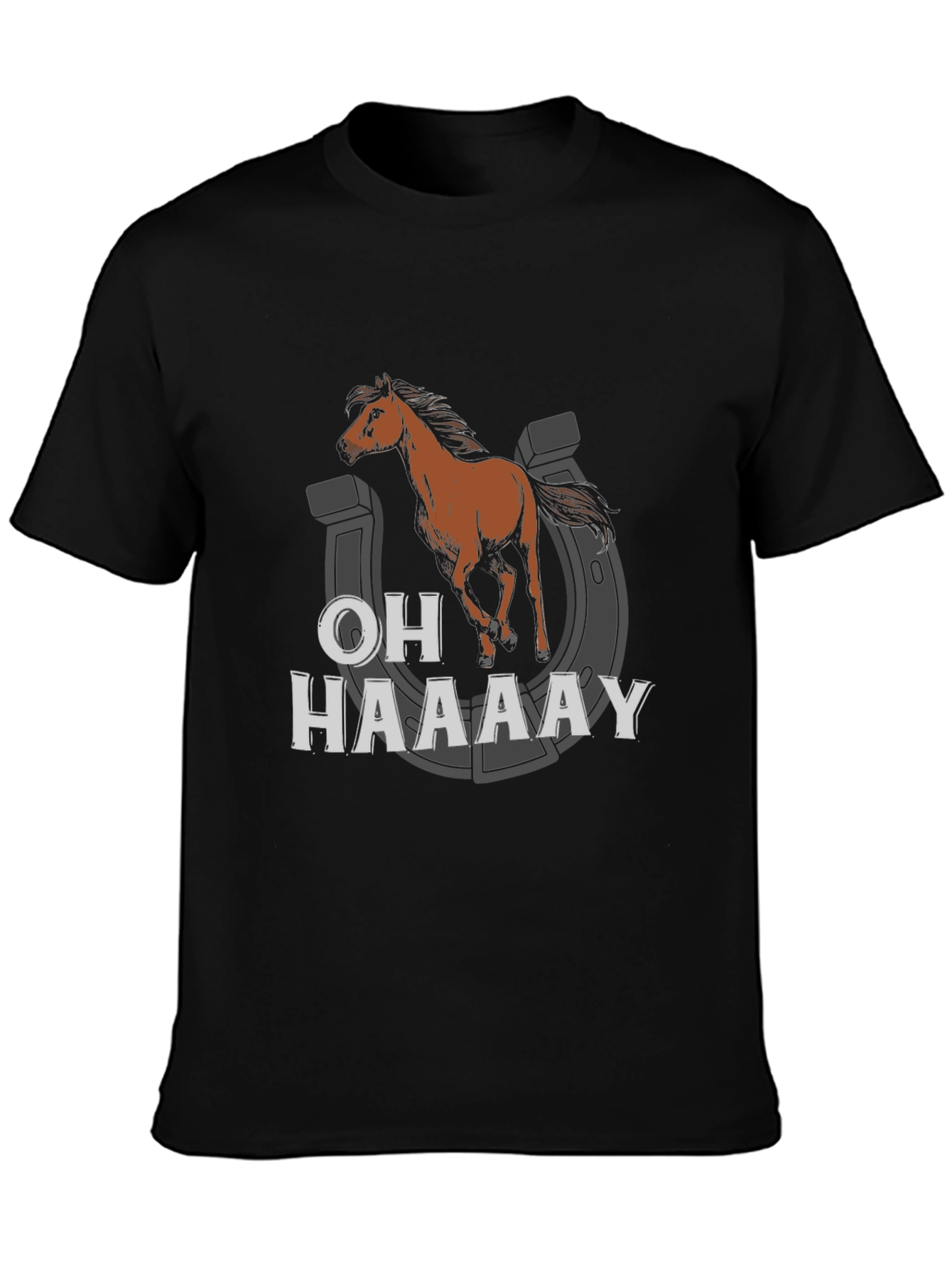Funny Horse Graphic Tee - Oh Haaaay T-Shirt