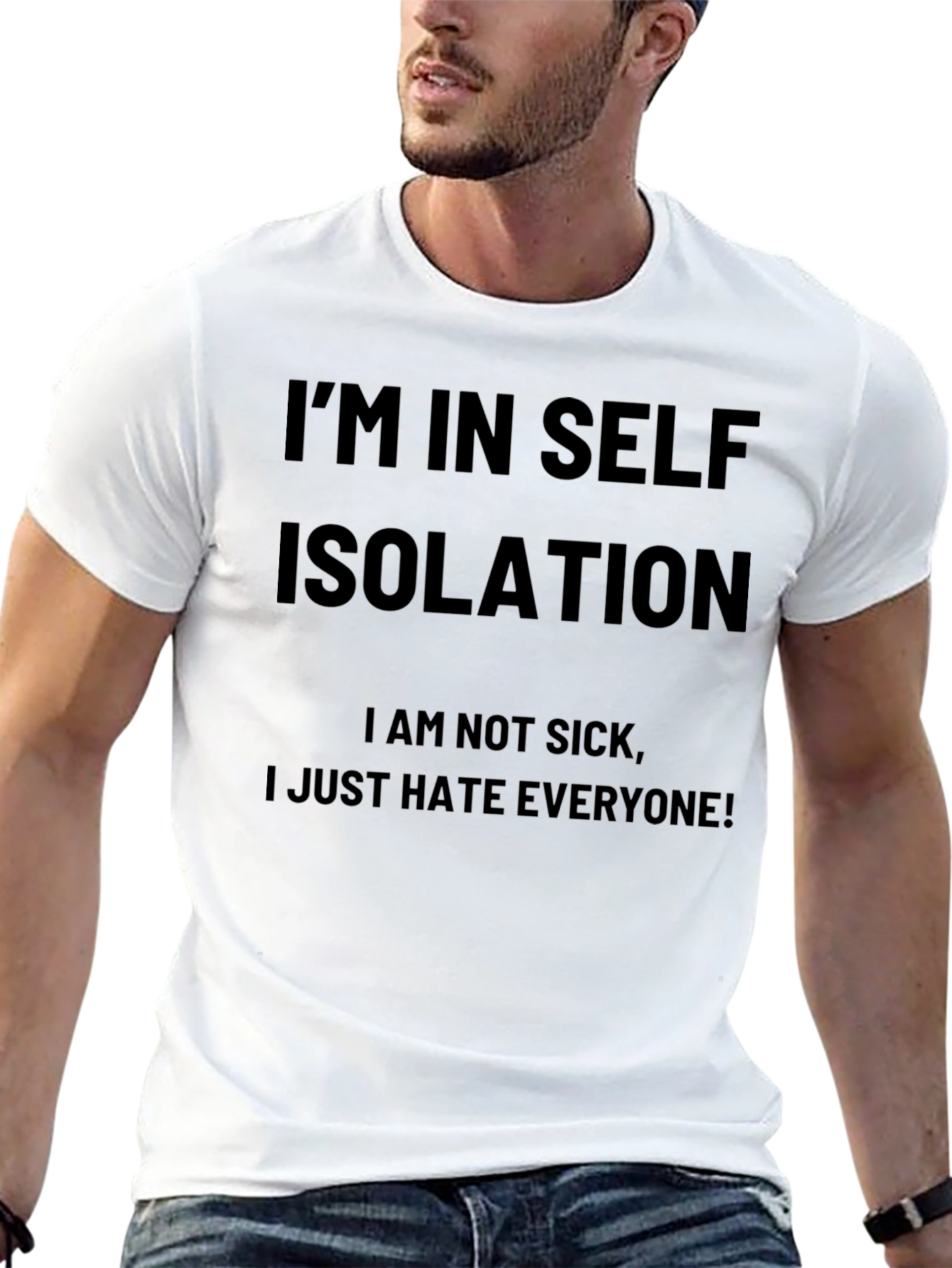 Self Isolation Novelty T-Shirt - I Hate Everyone