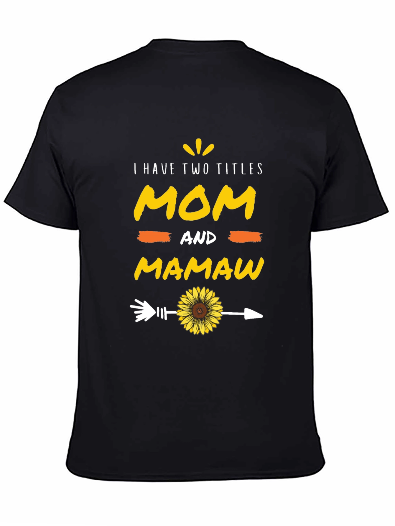 Mom and Mamaw T-Shirt - Sunflower Arrow Design