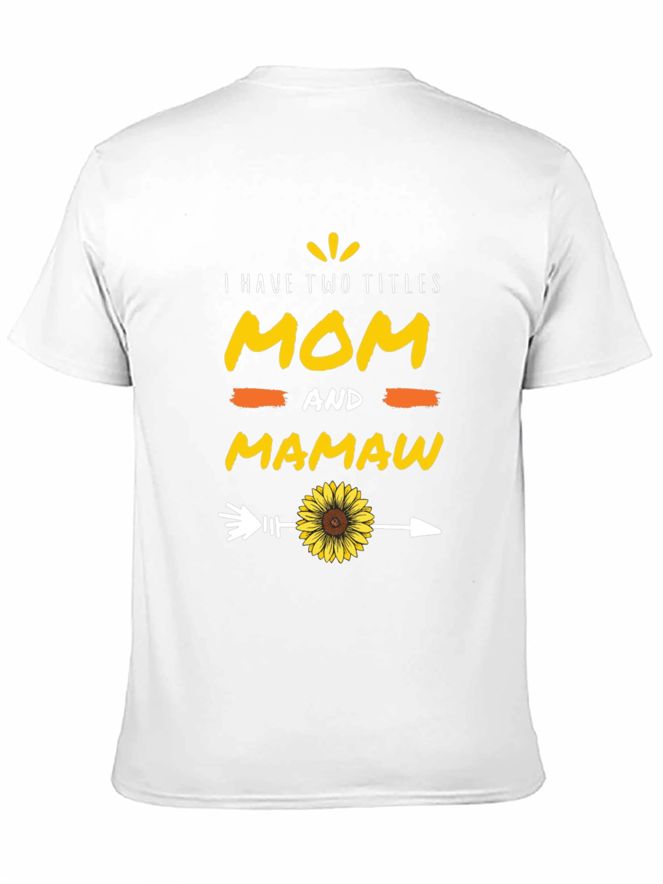 Mom and Mamaw T-Shirt - Sunflower Arrow Design