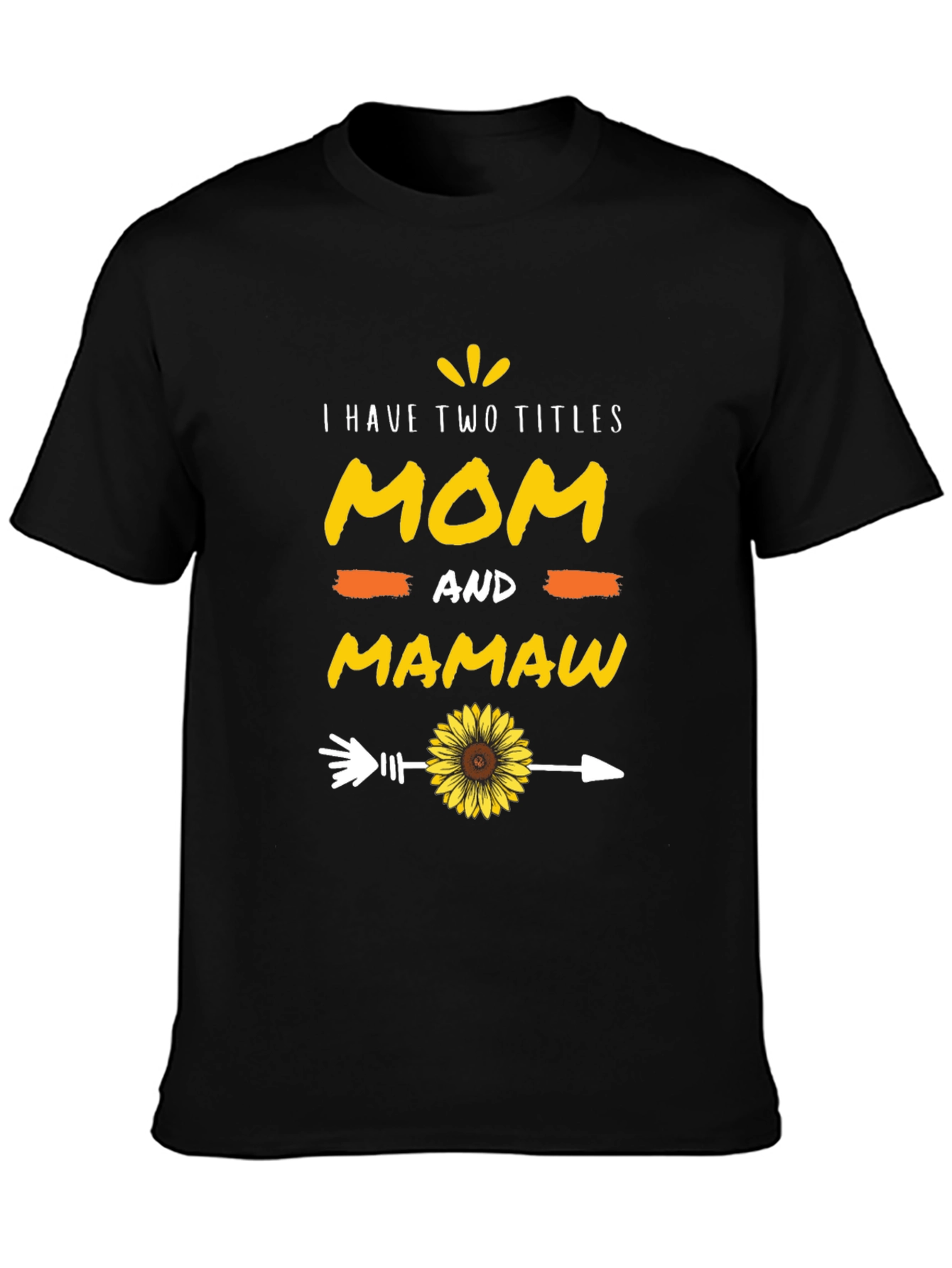 Mom and Mamaw T-Shirt - Sunflower Arrow Design