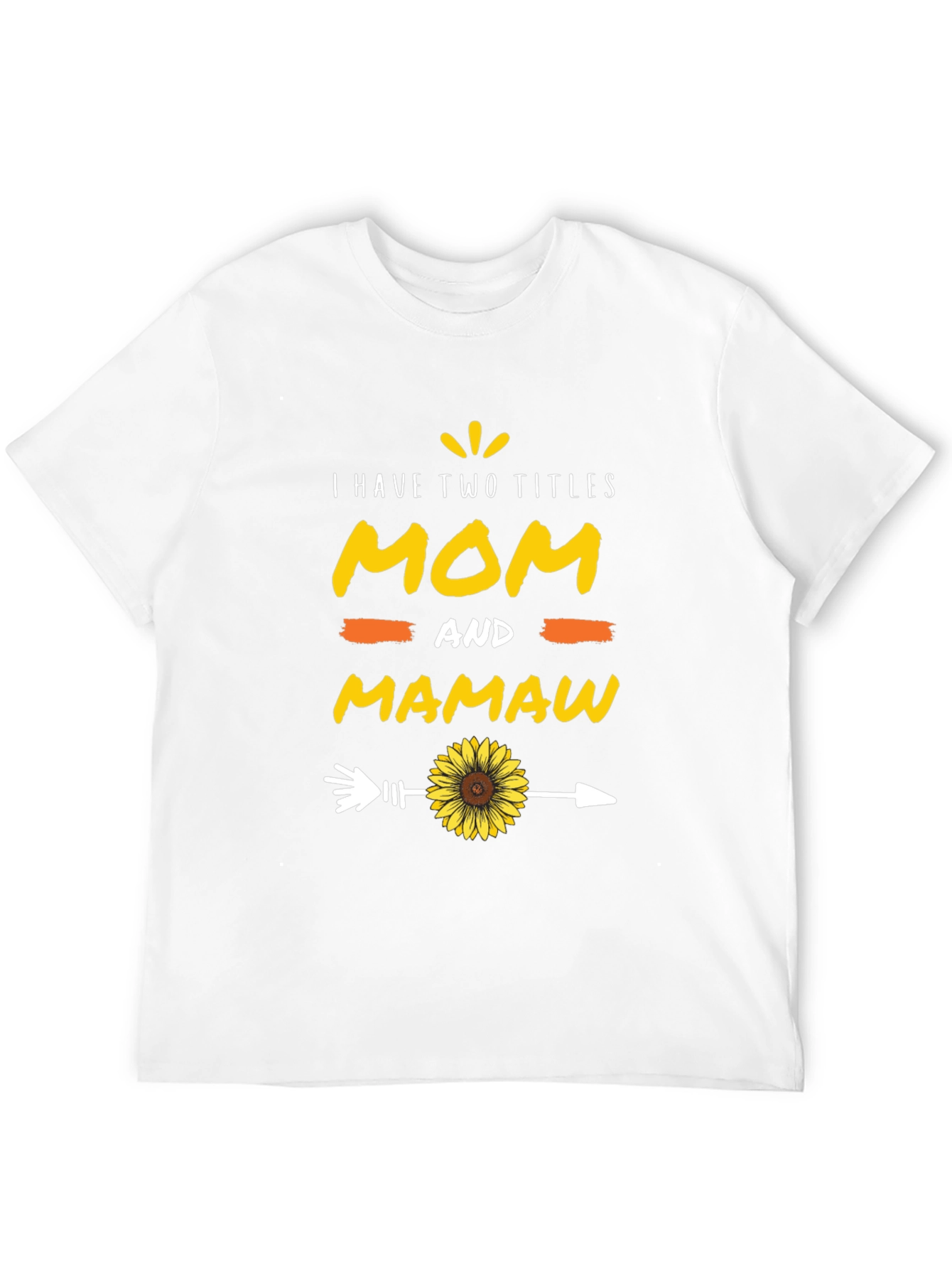 Mom and Mamaw T-Shirt - Sunflower Arrow Design