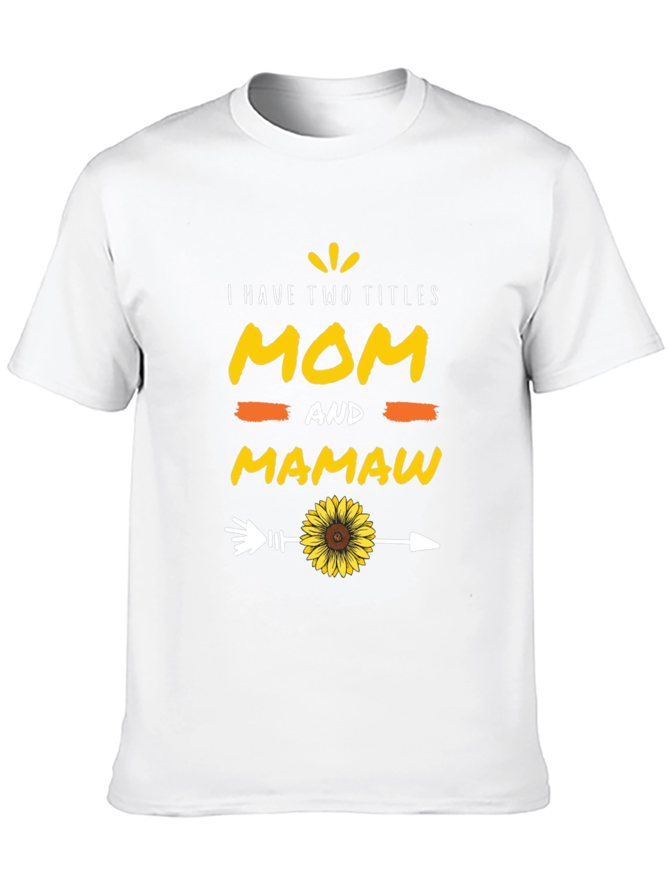 Mom and Mamaw T-Shirt - Sunflower Arrow Design