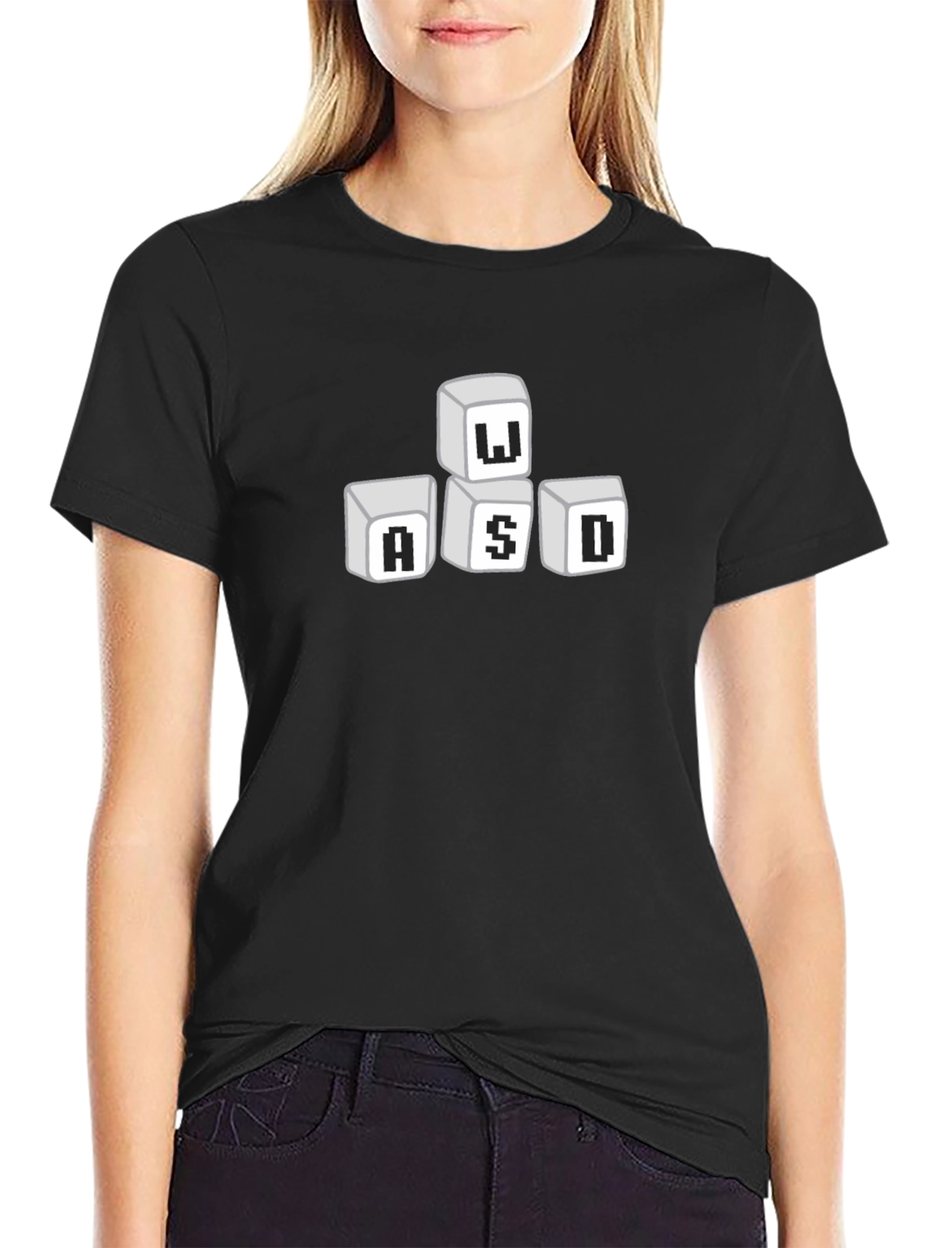 Gamer Keyboard Button Graphic Tee - WASD Gaming T-Shirt