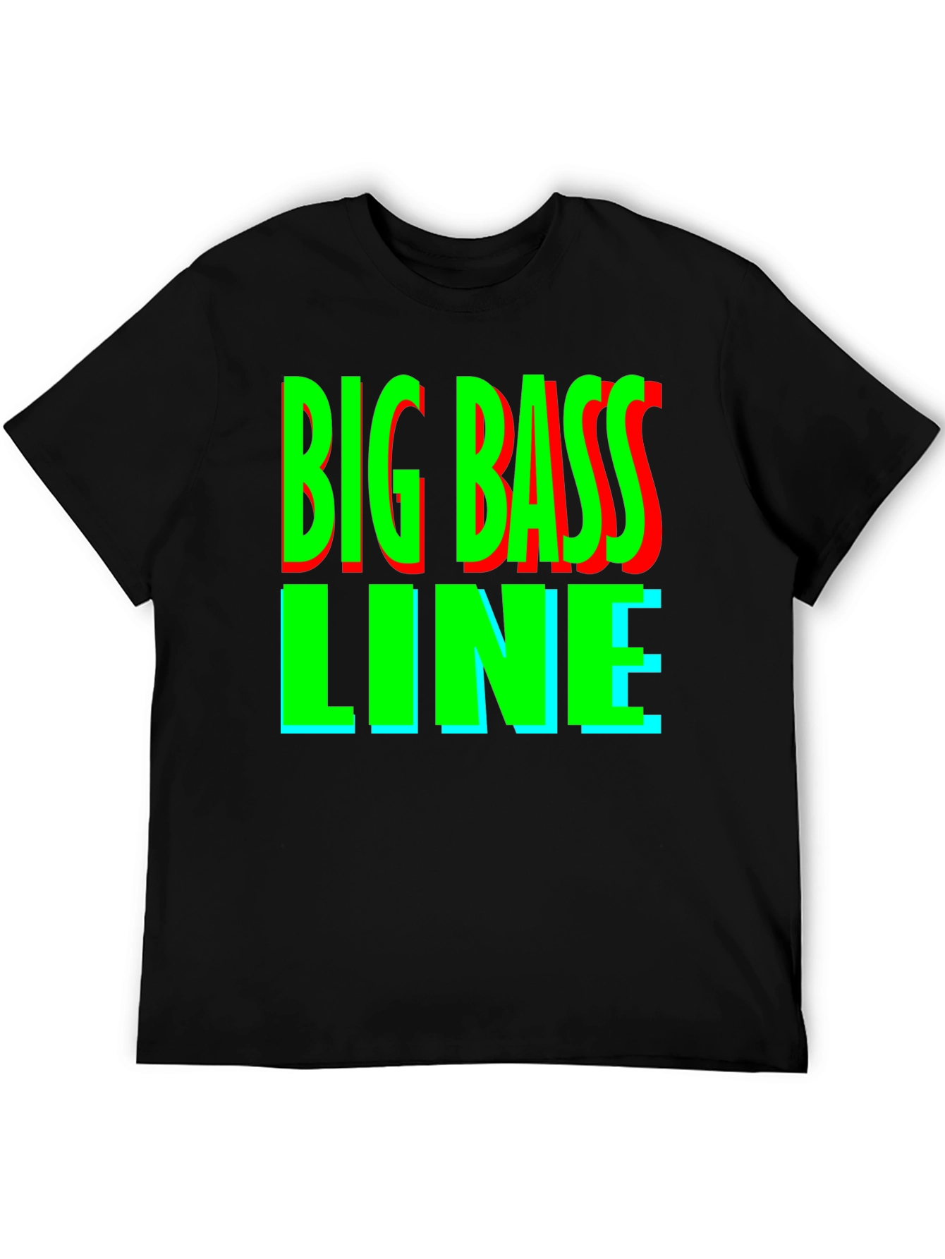 Big Bass Line Graphic Tee - Retro Music Shirt