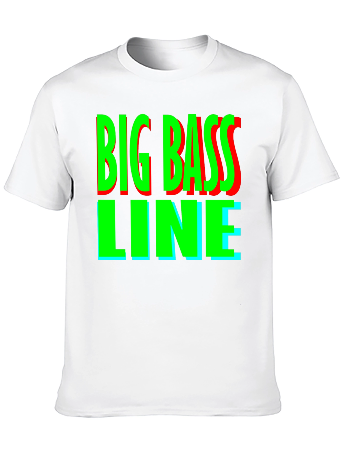 Big Bass Line Graphic Tee - Retro Music Shirt