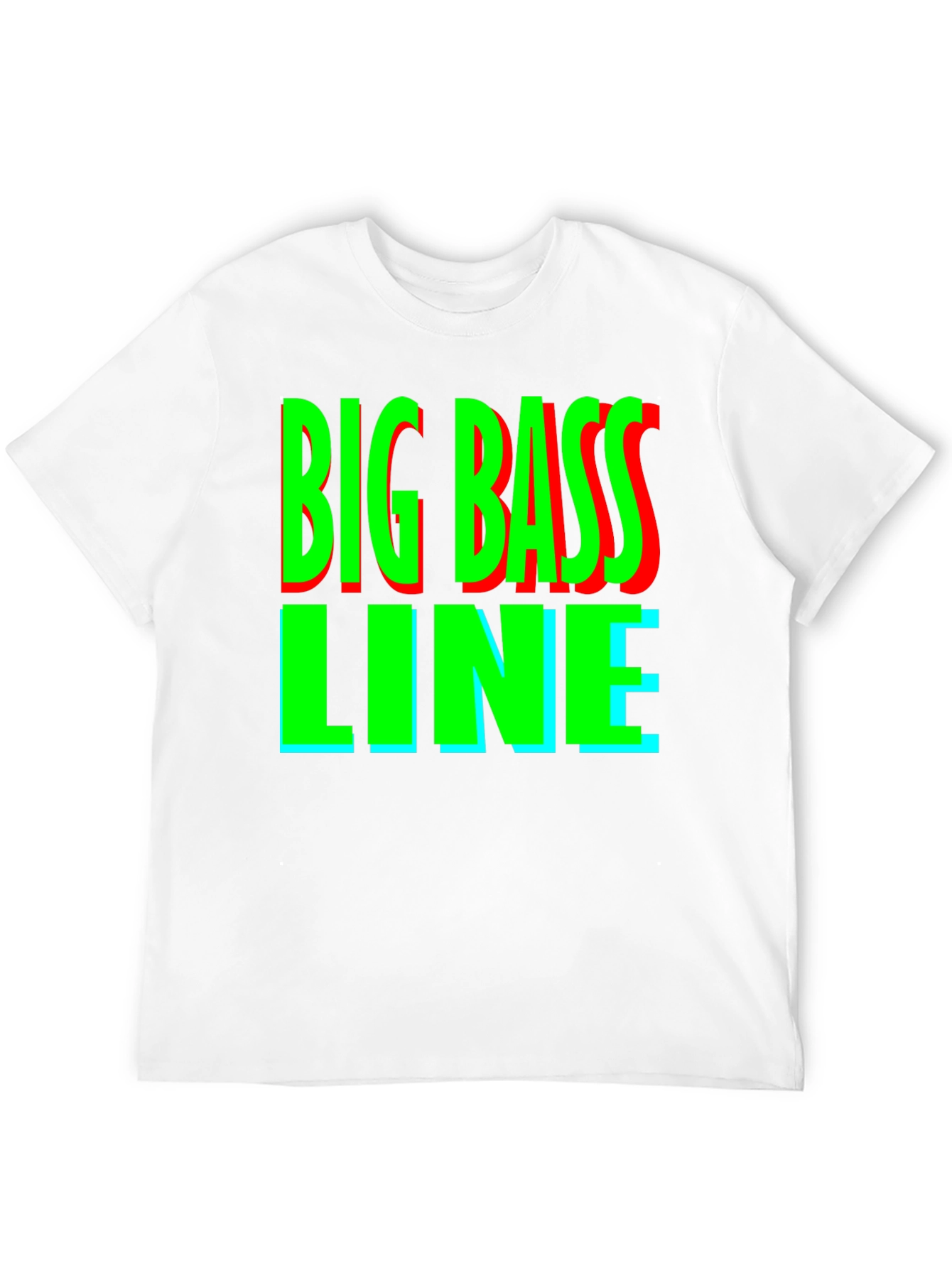 Big Bass Line Graphic Tee - Retro Music Shirt