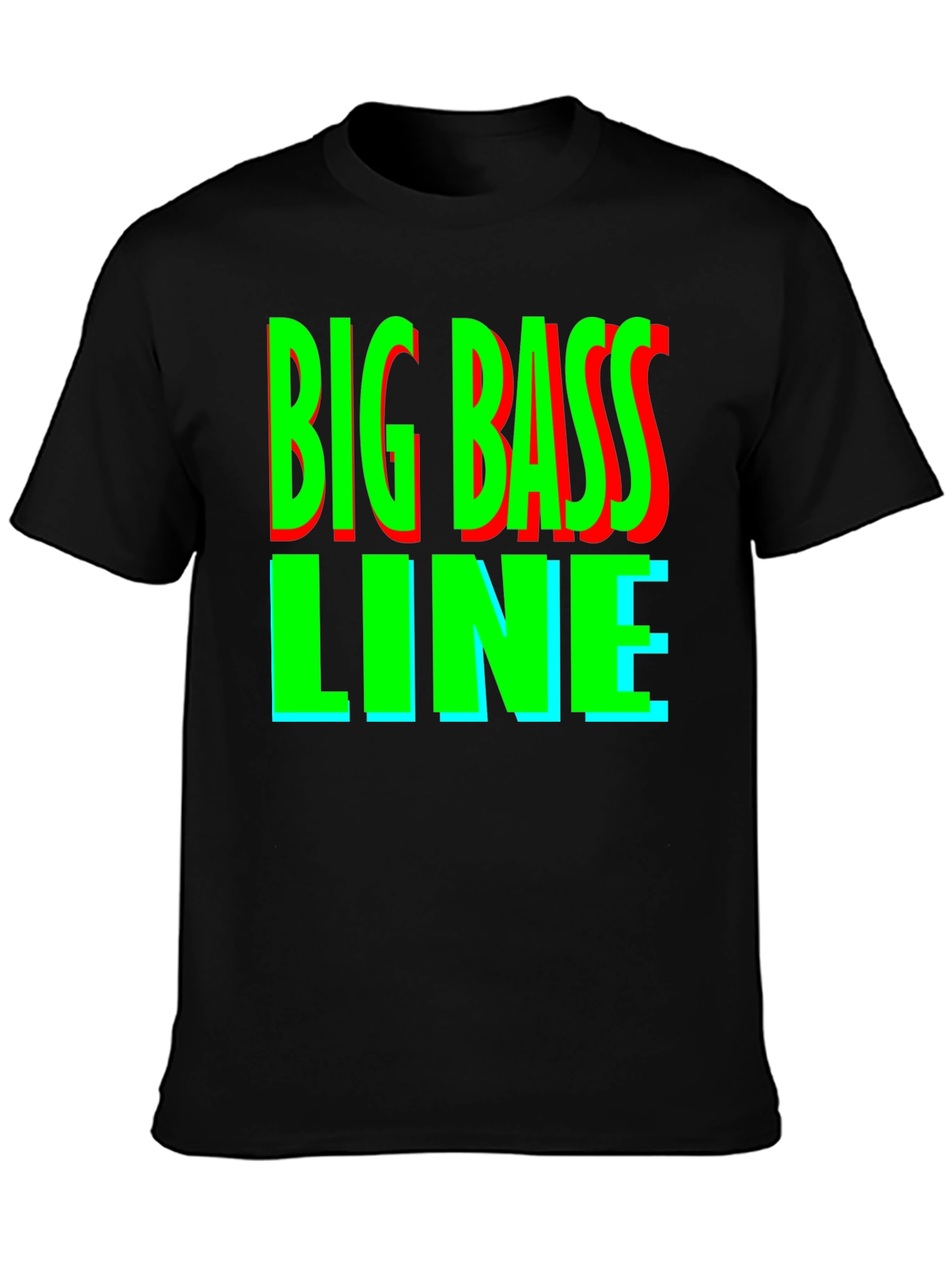 Big Bass Line Graphic Tee - Retro Music Shirt