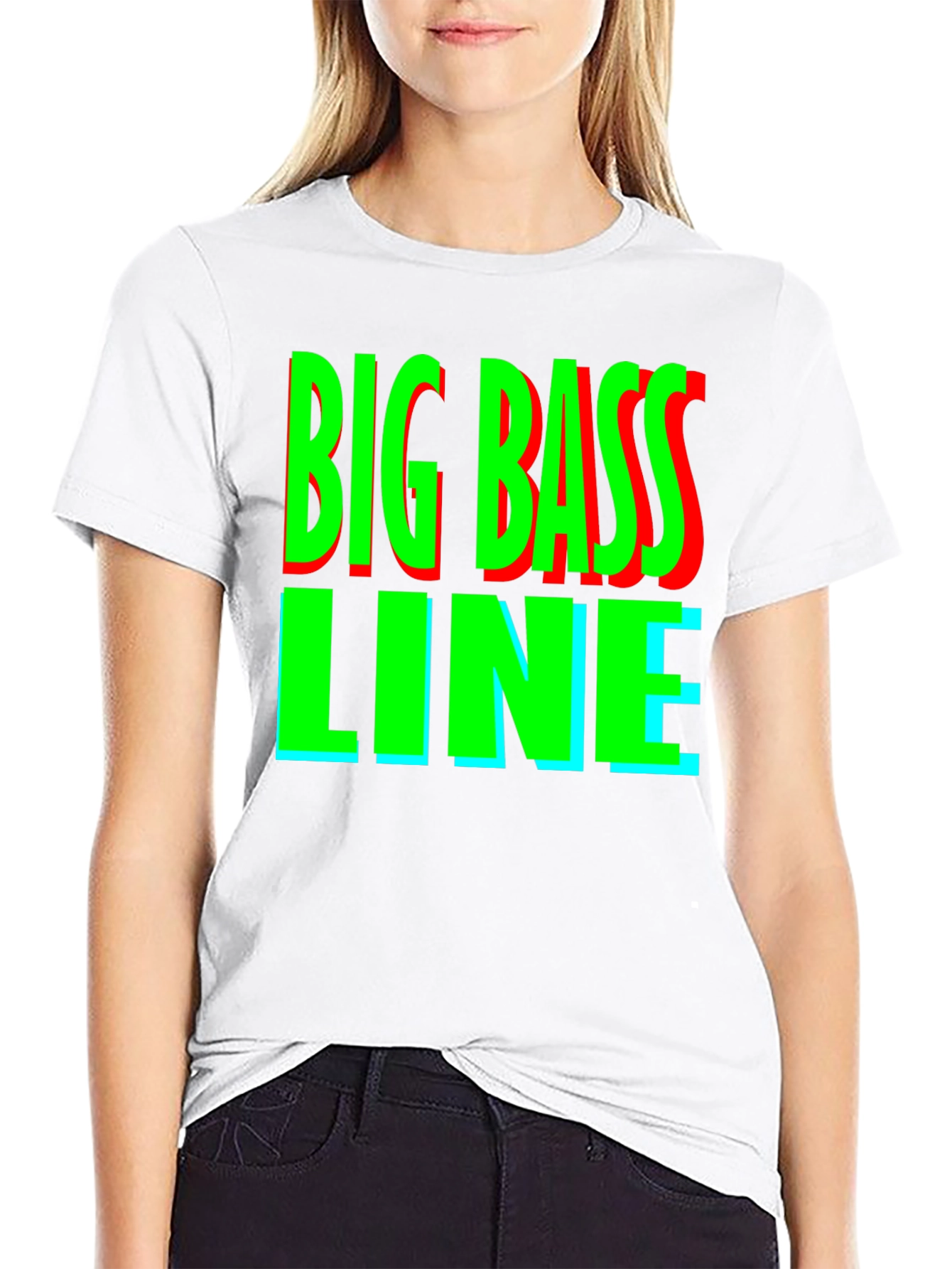 Big Bass Line Graphic Tee - Retro Music Shirt