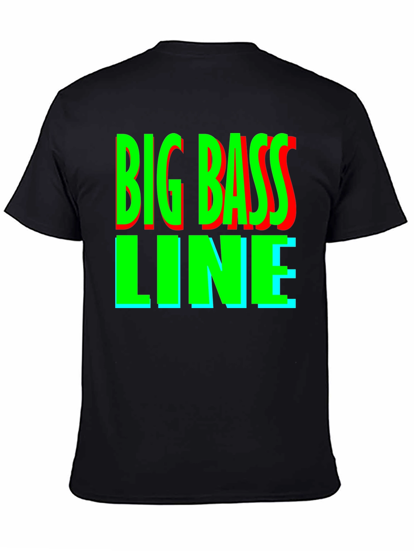 Big Bass Line Graphic Tee - Retro Music Shirt