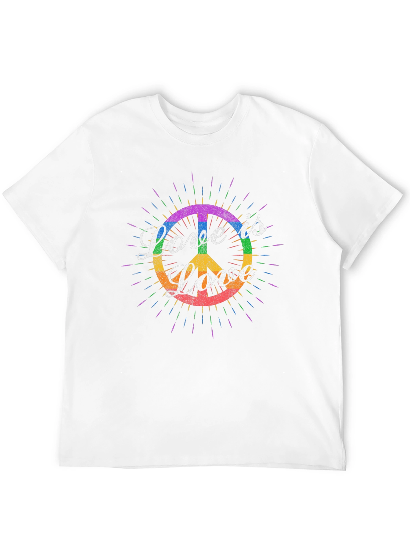 Love is Love LGBT Peace Sign T-Shirt