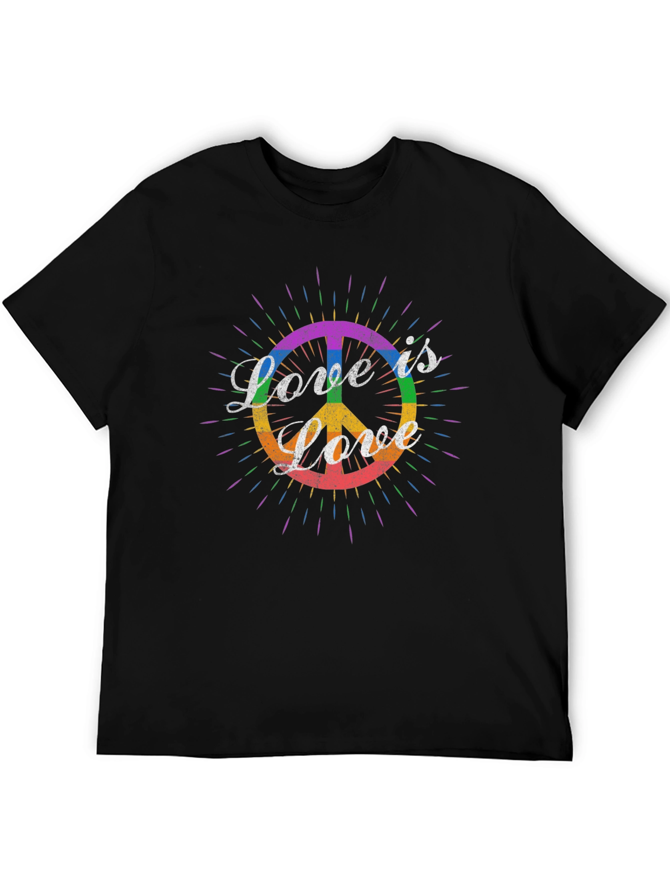 Love is Love LGBT Peace Sign T-Shirt