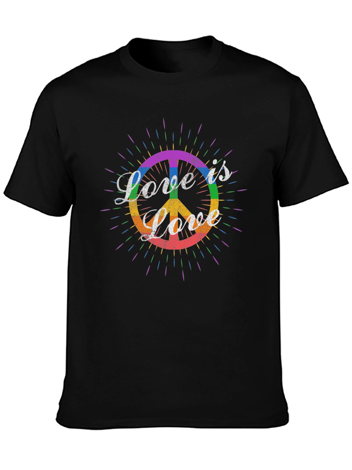 Love is Love LGBT Peace Sign T-Shirt