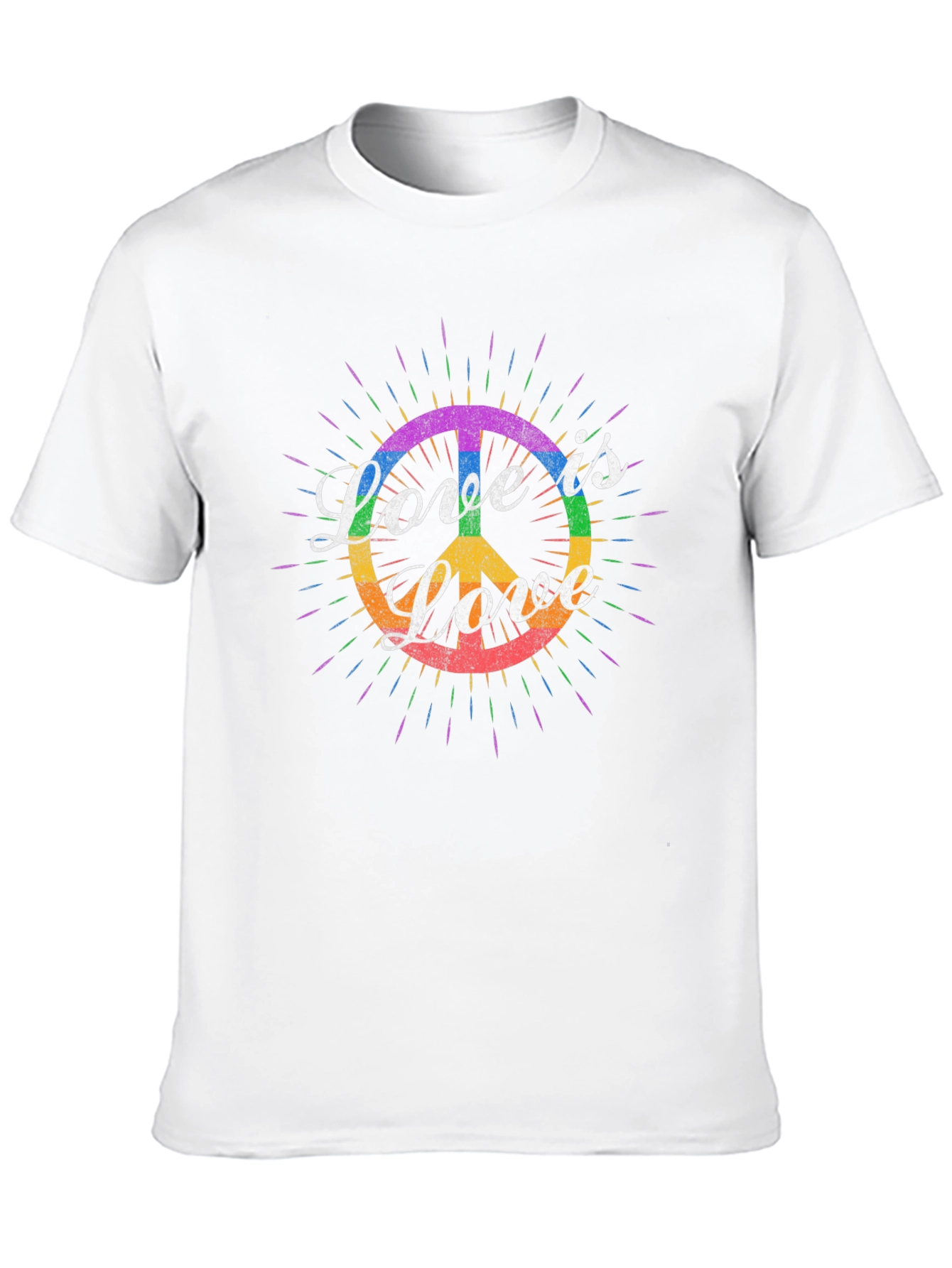 Love is Love LGBT Peace Sign T-Shirt