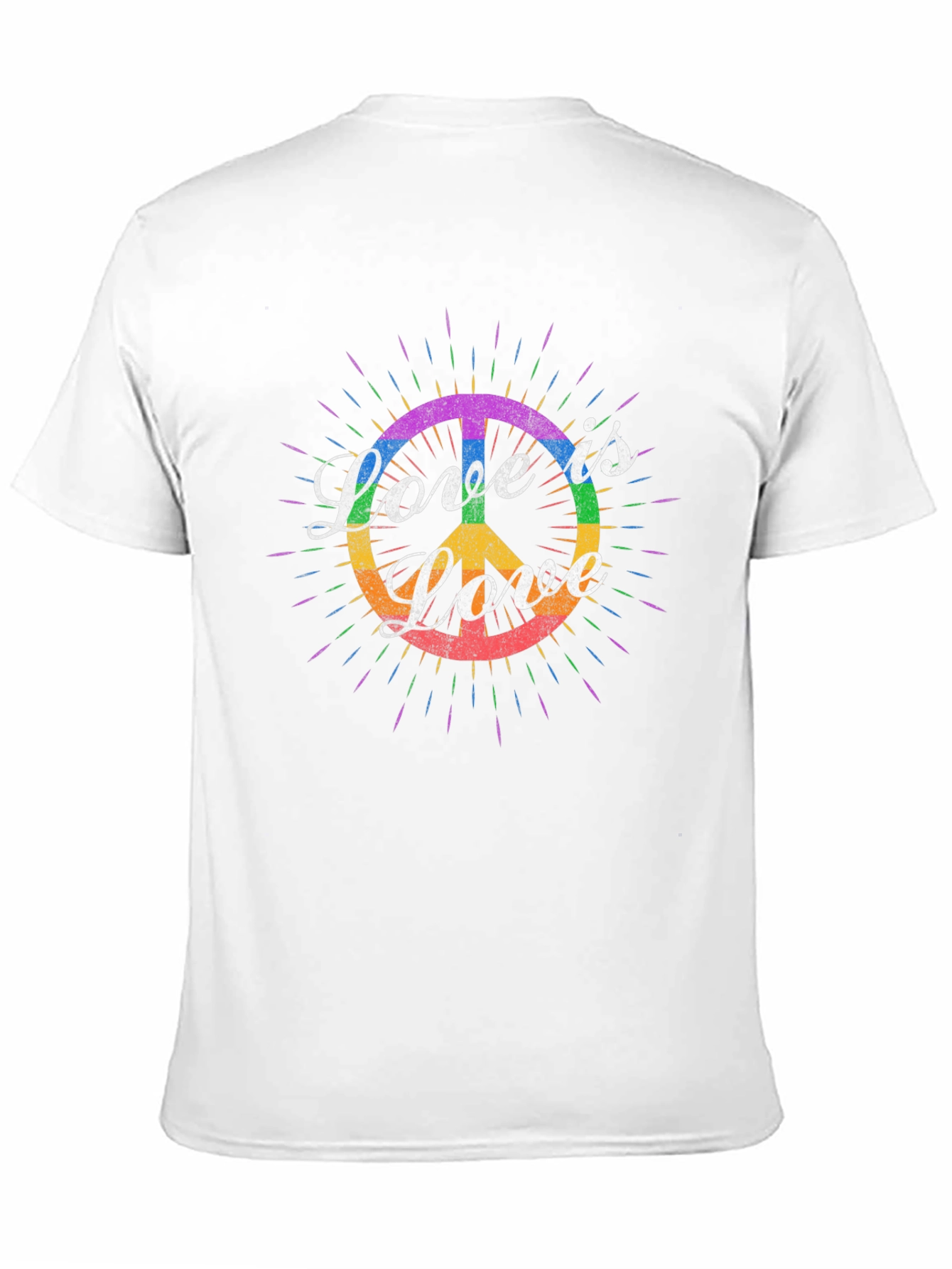 Love is Love LGBT Peace Sign T-Shirt