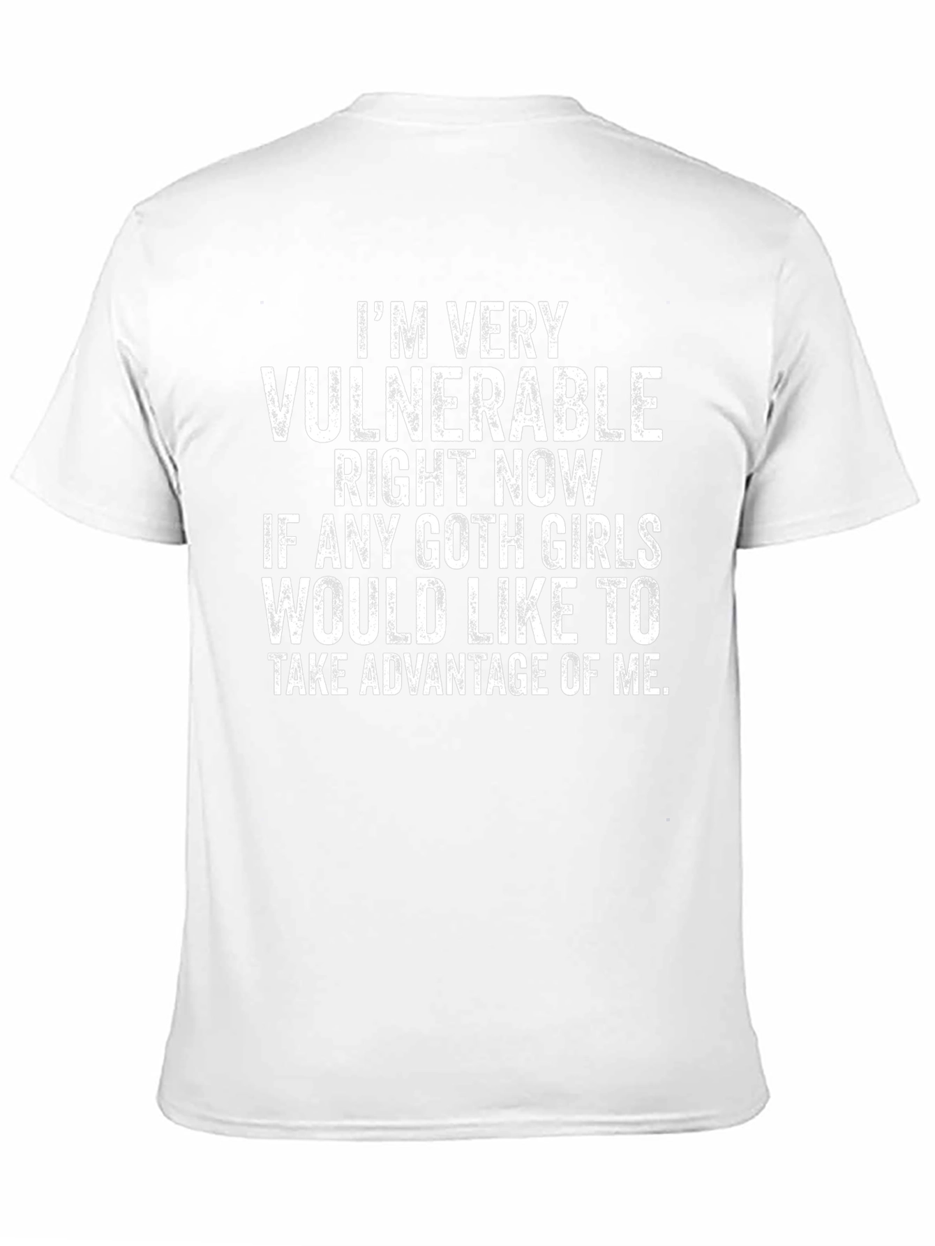 Vulnerable Goth Girls T-Shirt Funny Humor Tee