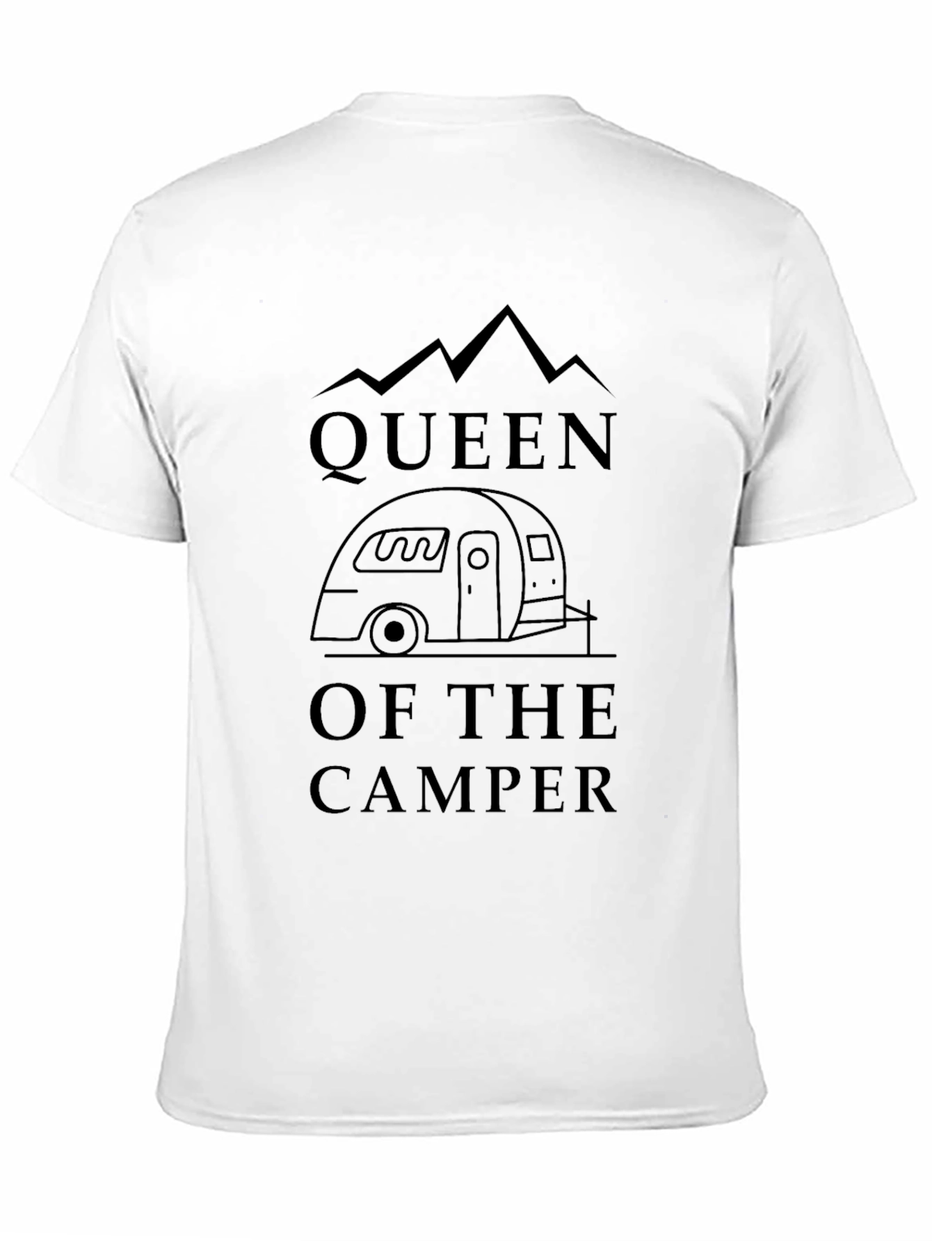 Queen of the Camper Graphic Tee - Black