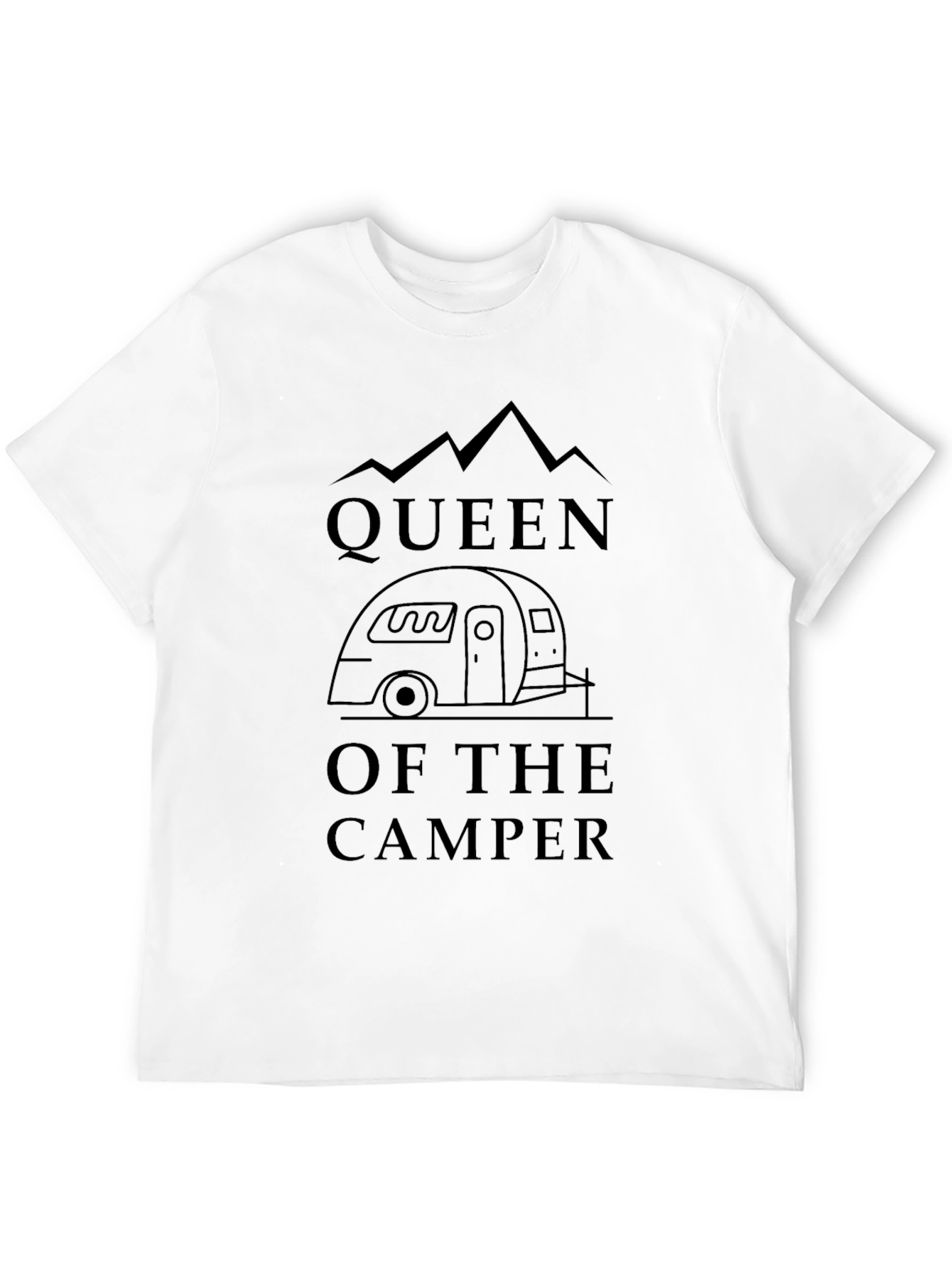Queen of the Camper Graphic Tee - Black