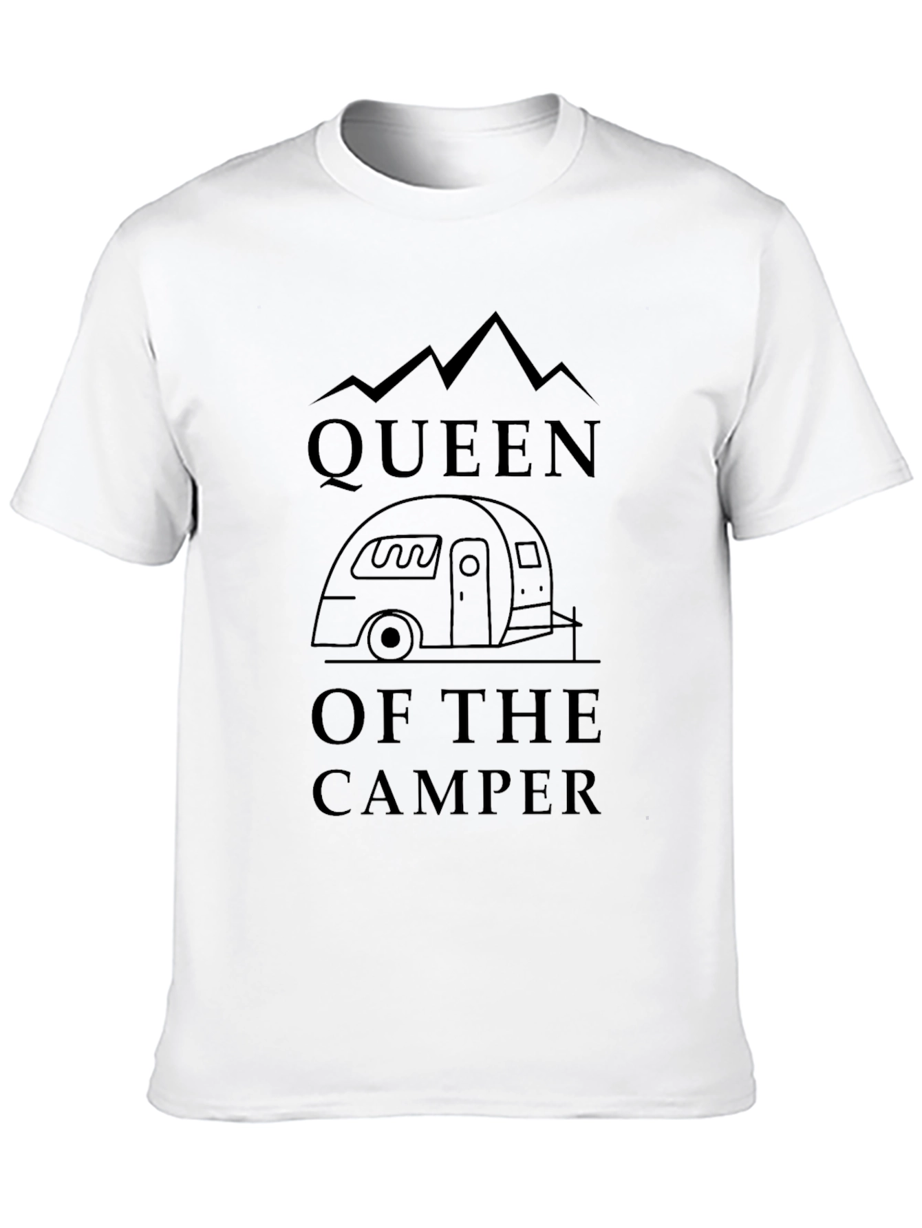 Queen of the Camper Graphic Tee - Black