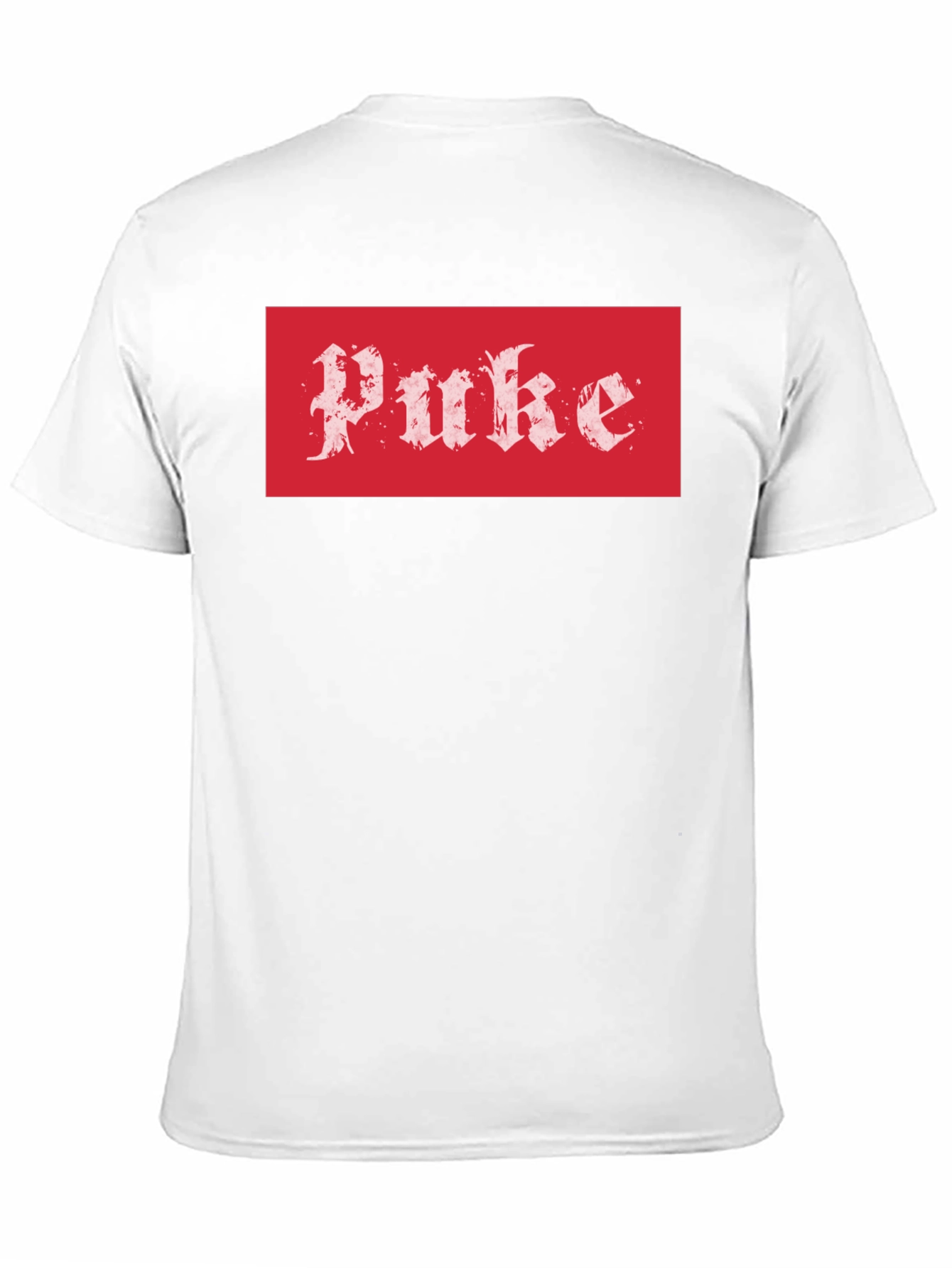 Puke Graphic Tee - Red Box Logo Black T-Shirt