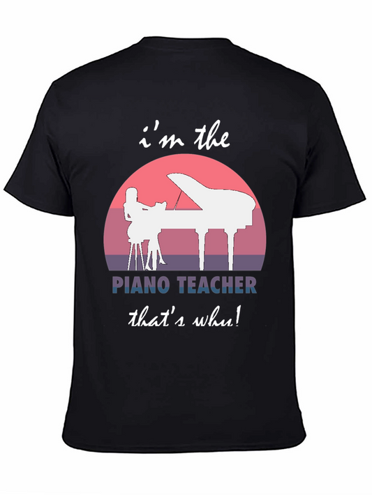 Piano Teacher Graphic Tee - Music Instructor Gift