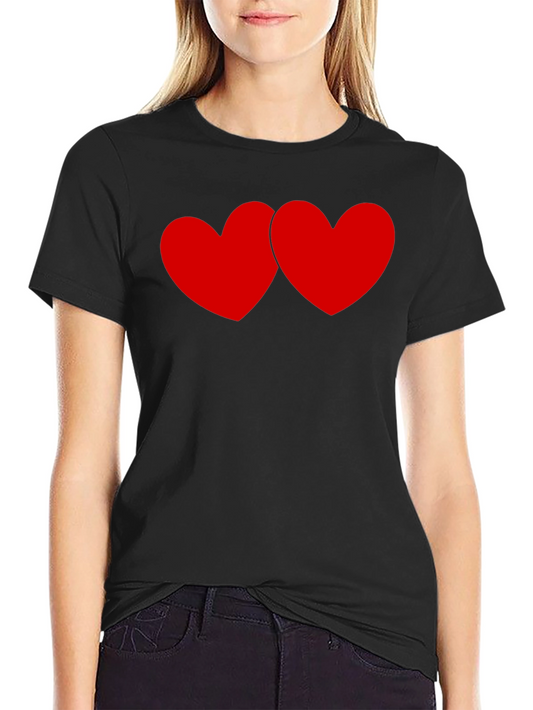 Heart to Heart Black Tee