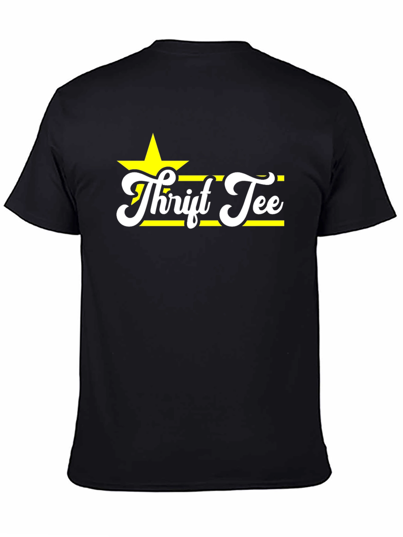 Thrift Tee Black Cotton T-Shirt