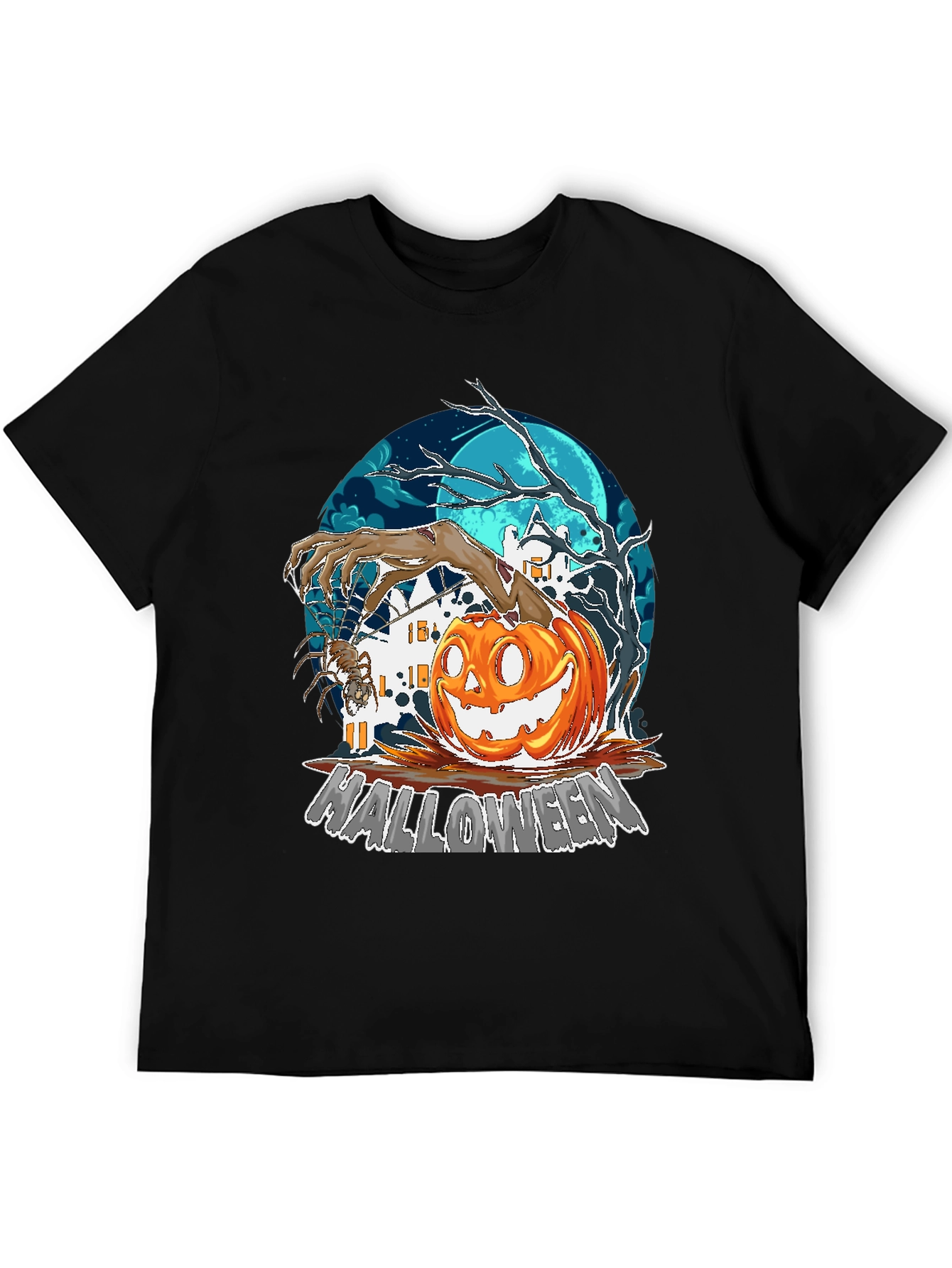 Halloween Pumpkin T-Shirt - Spooky Graphic Tee