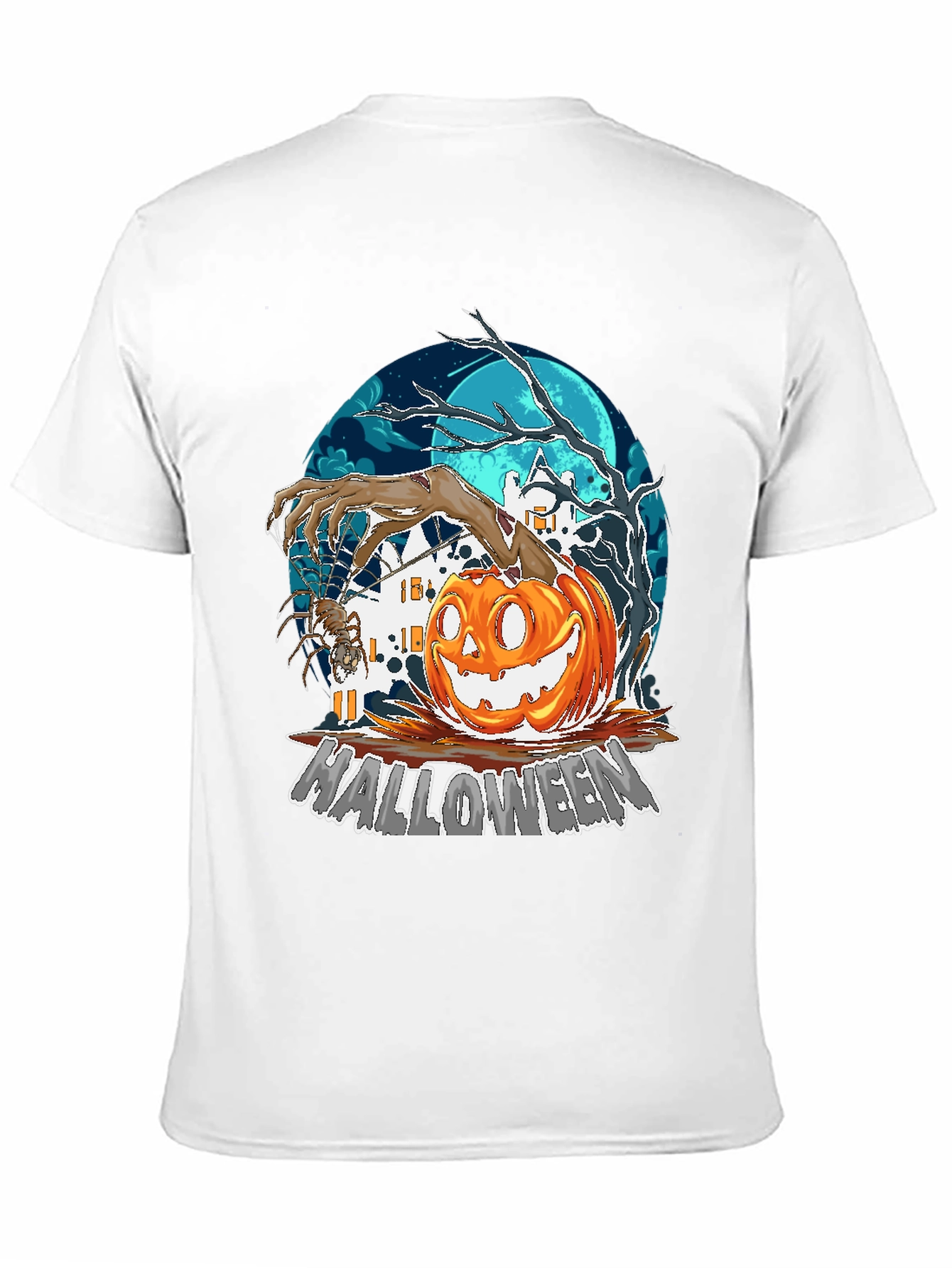 Halloween Pumpkin T-Shirt - Spooky Graphic Tee