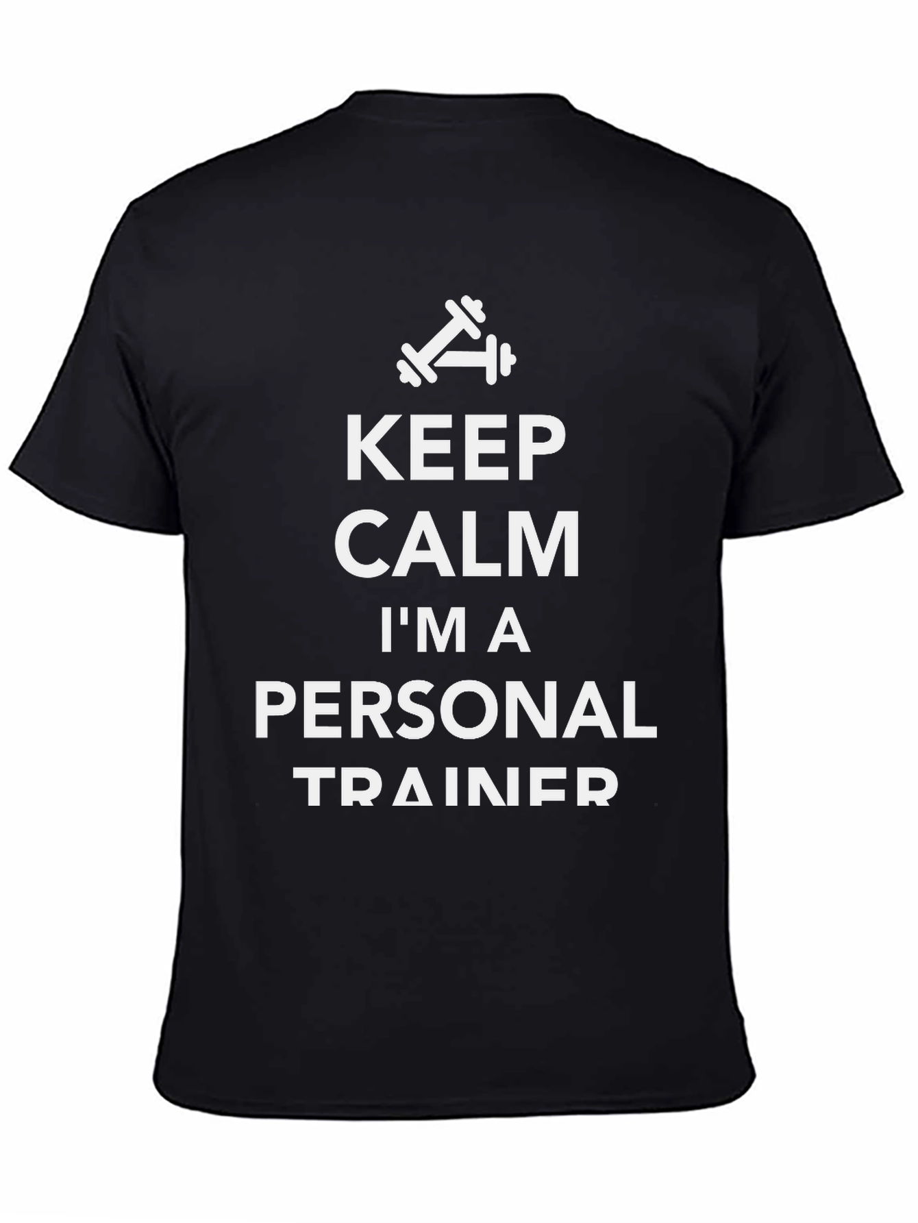 Keep Calm Personal Trainer Black T-Shirt