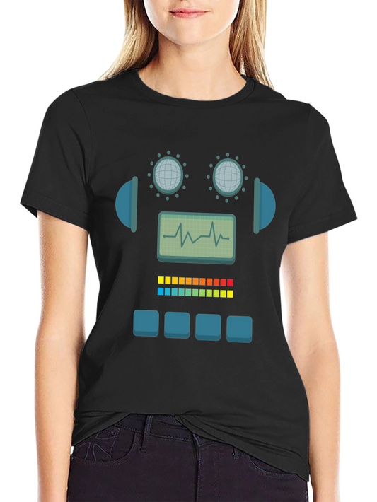 Robot Graphic Tee - Geek Chic Style