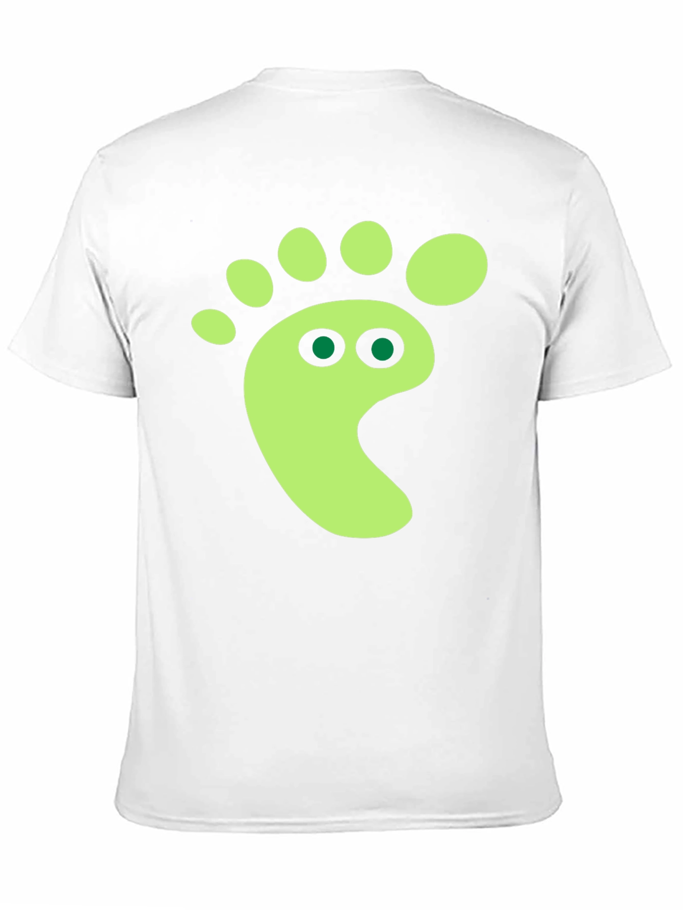 Funky Footprint Graphic Tee - Black Cotton Shirt