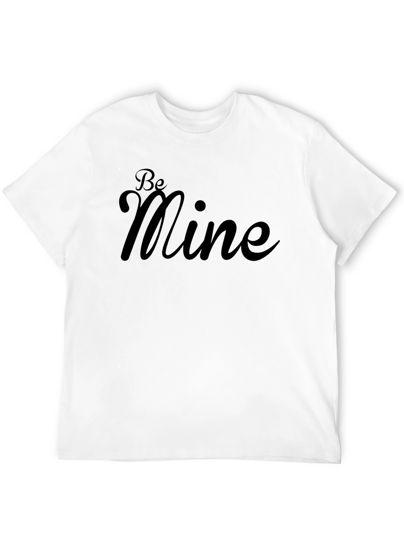 Be Mine Black Graphic T-Shirt - Valentines Day Apparel