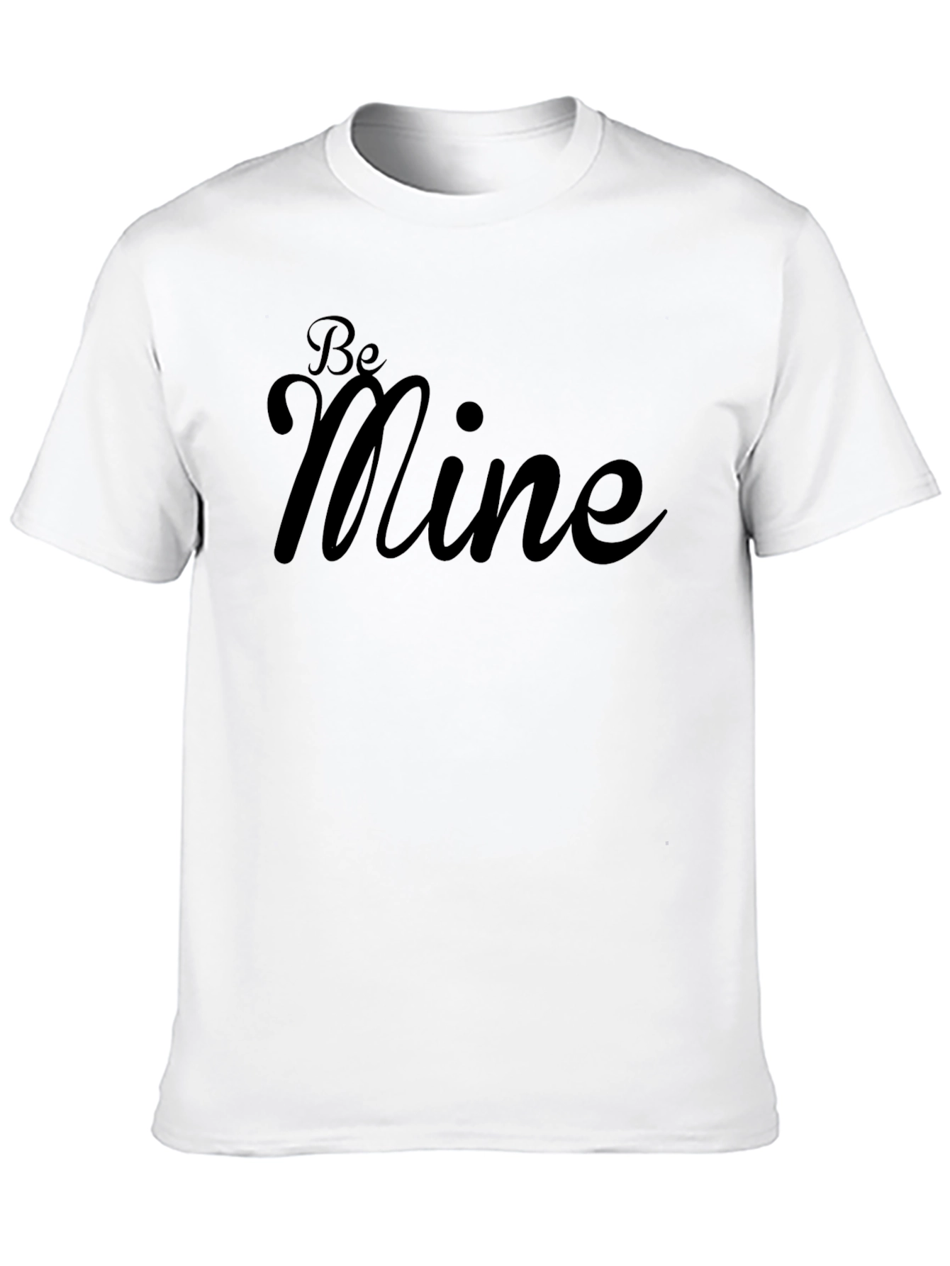 Be Mine Black Graphic T-Shirt - Valentines Day Apparel