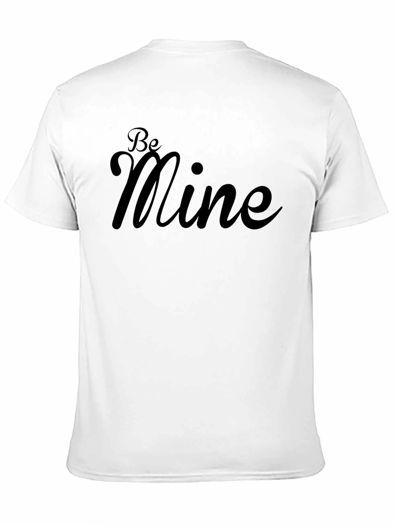 Be Mine Black Graphic T-Shirt - Valentines Day Apparel